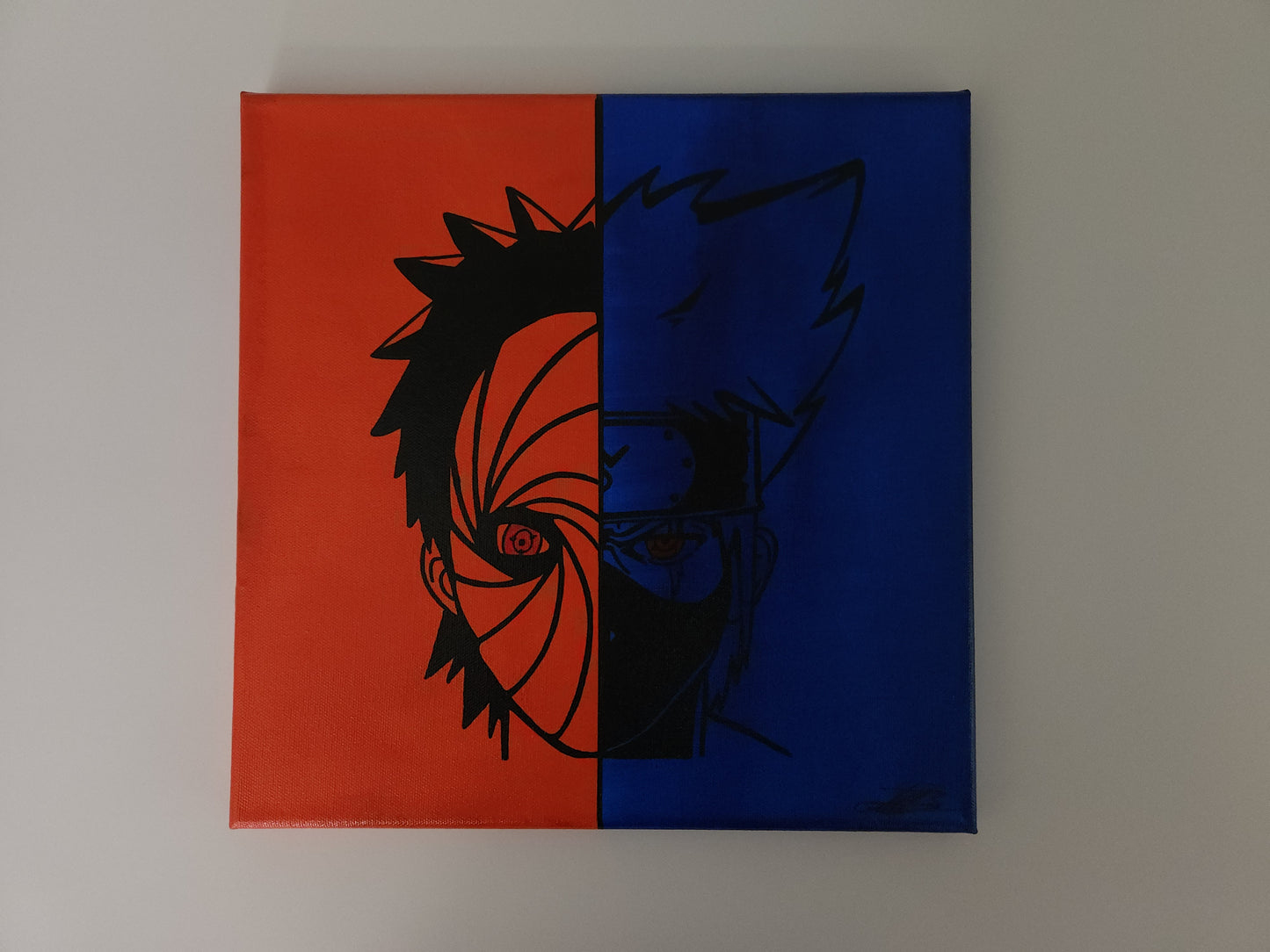 Obito & Kakashi Handmade Acrylic Anime Painting