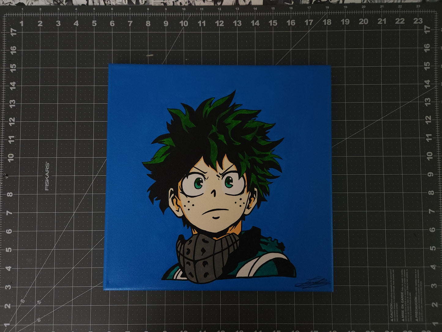 Deku Handmade Acrylic Anime Painting