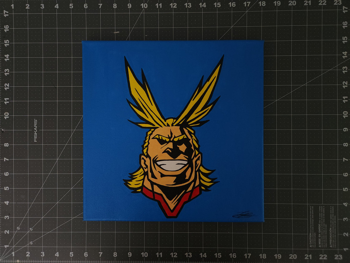All Might Handmade Acrylic Anime Painting