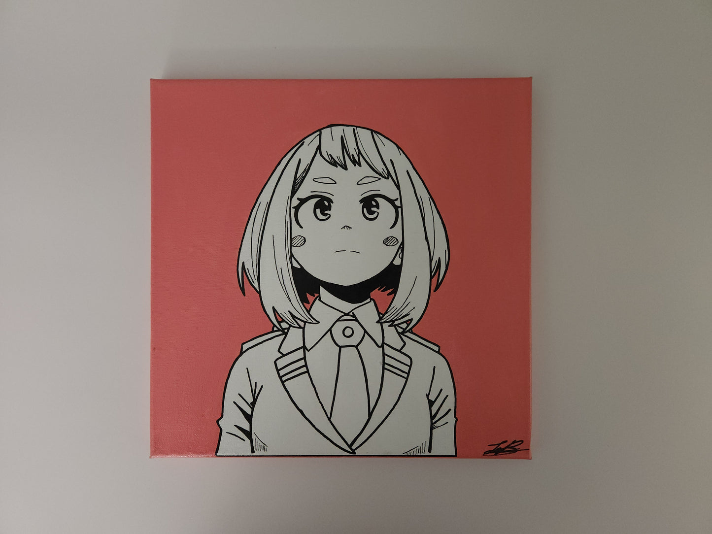 Ochako Uraraka Handmade Acrylic Anime Painting