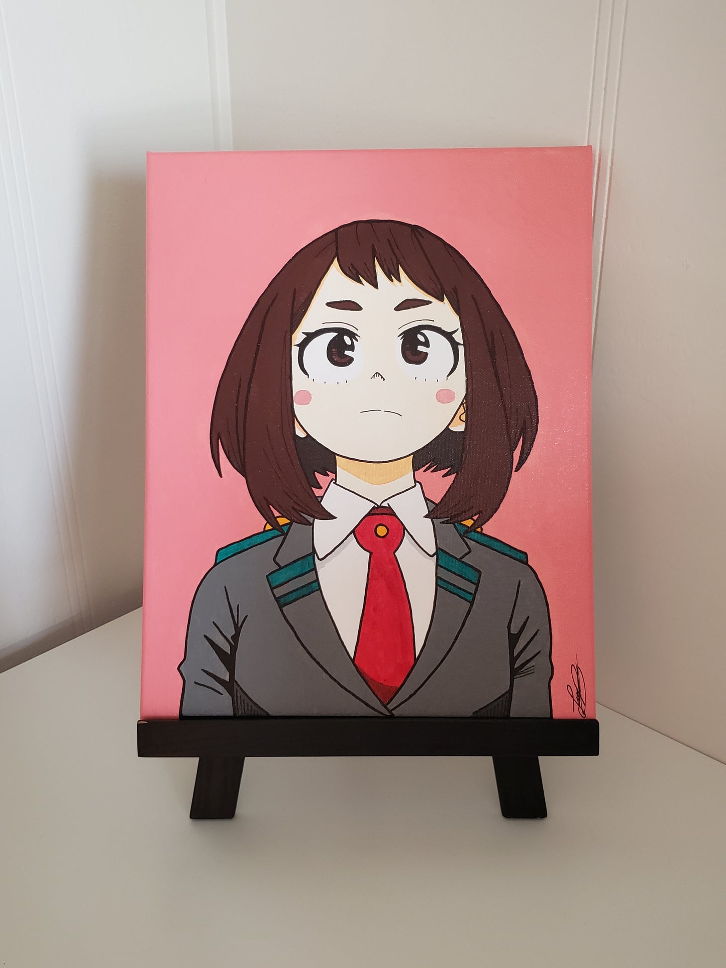 Ochako Uraraka Handmade Acrylic Anime Painting