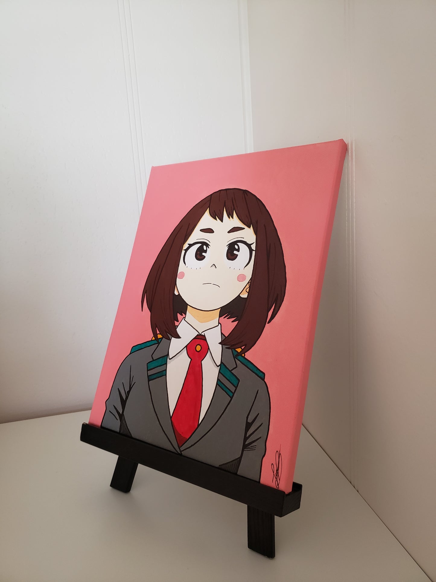Ochako Uraraka Handmade Acrylic Anime Painting