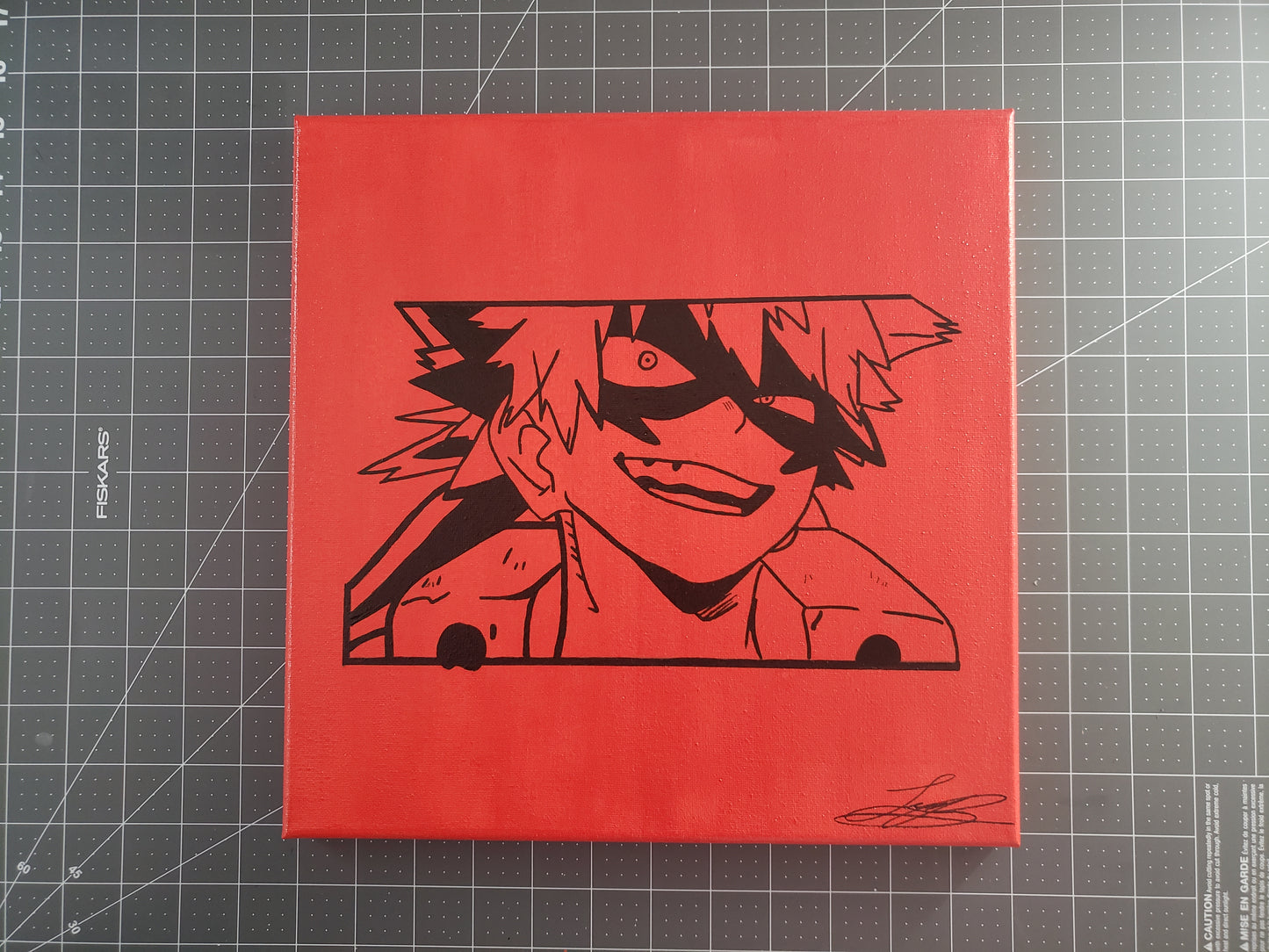 Katsuki Bakugo Handmade Acrylic Anime Painting