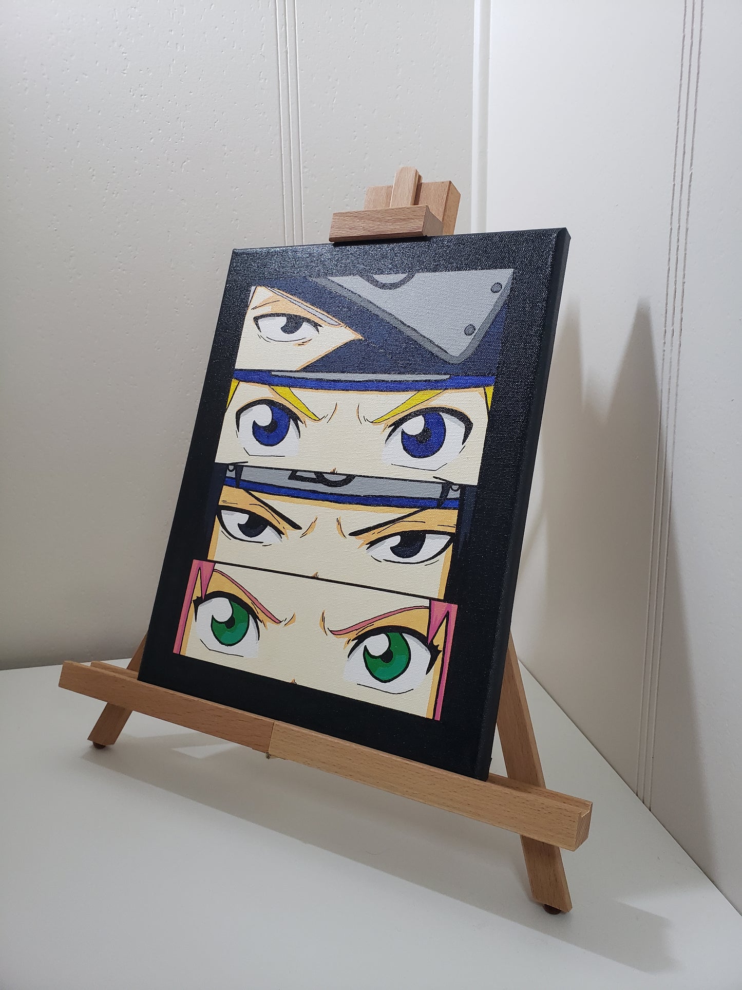 Team 7 handmade Acrylic Anime Painting