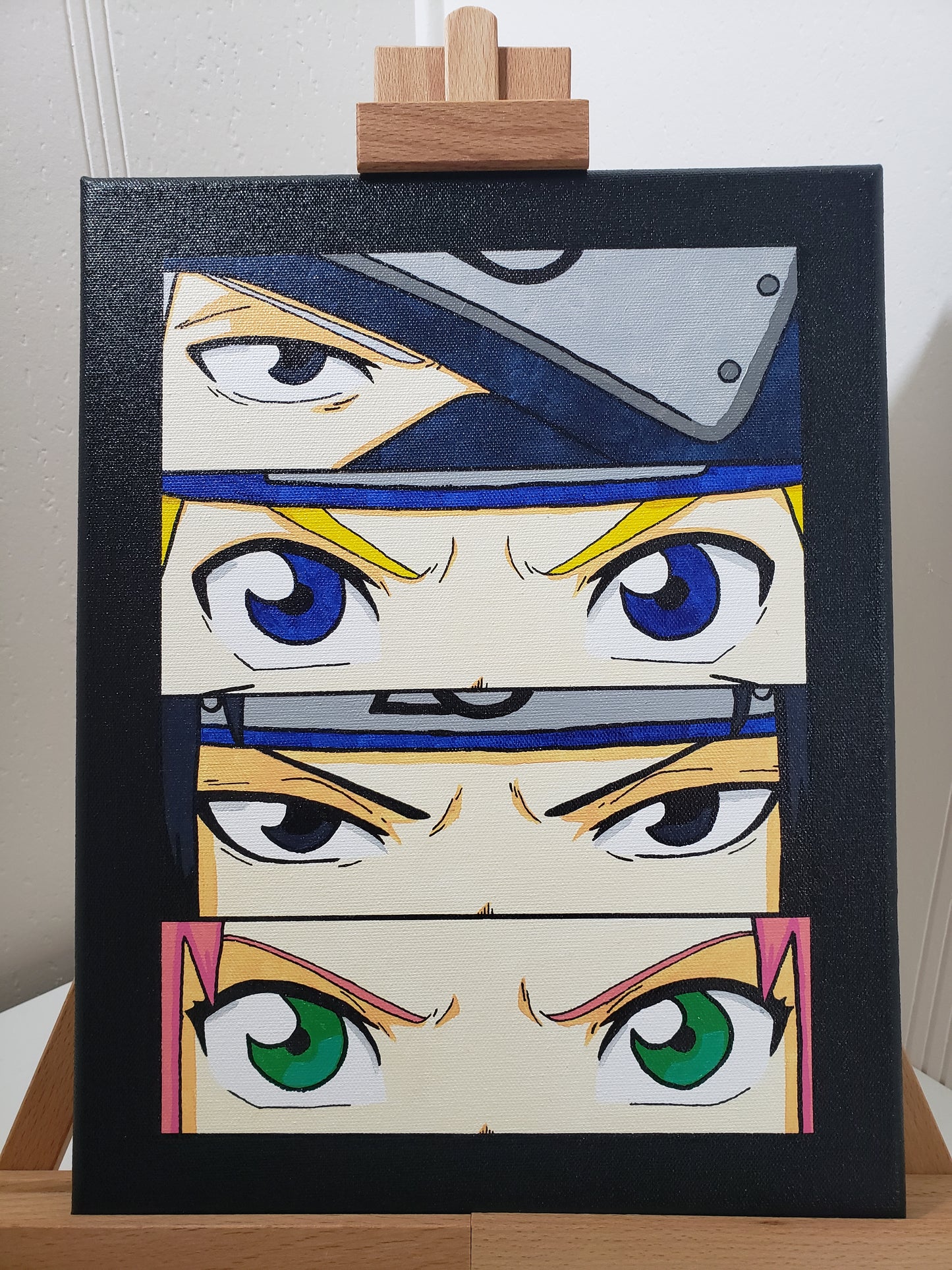 Team 7 handmade Acrylic Anime Painting