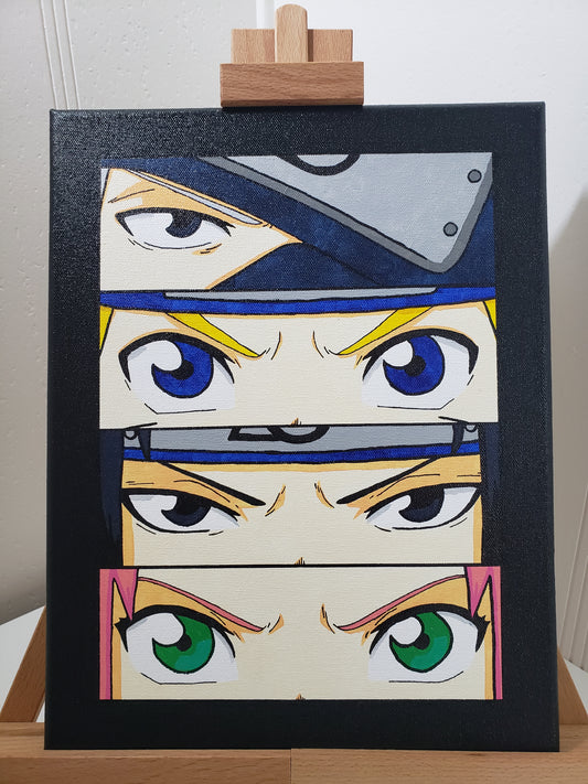 Team 7 handmade Acrylic Anime Painting