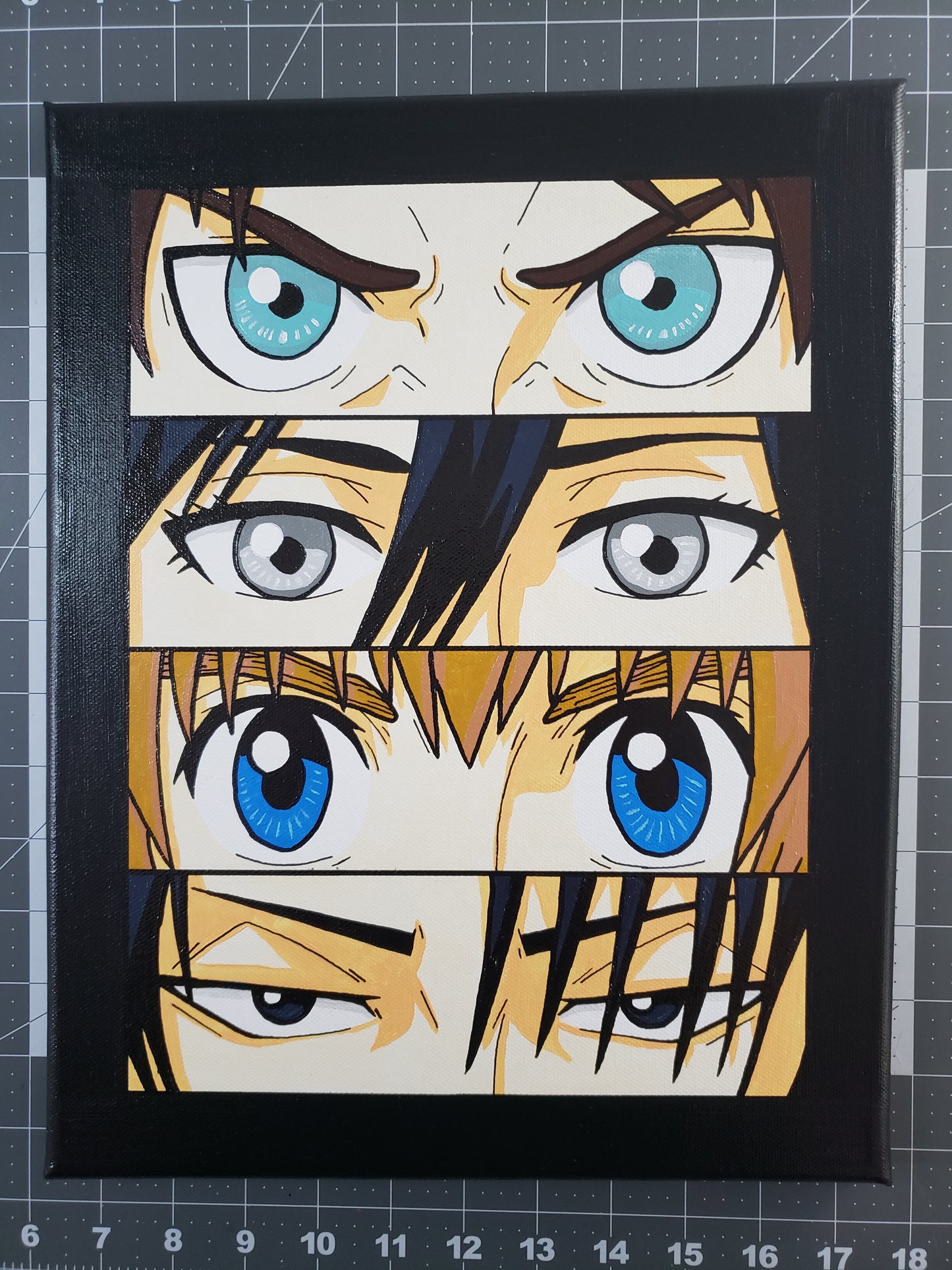 Attack On Titan Handmade Acrylic Anime Painting