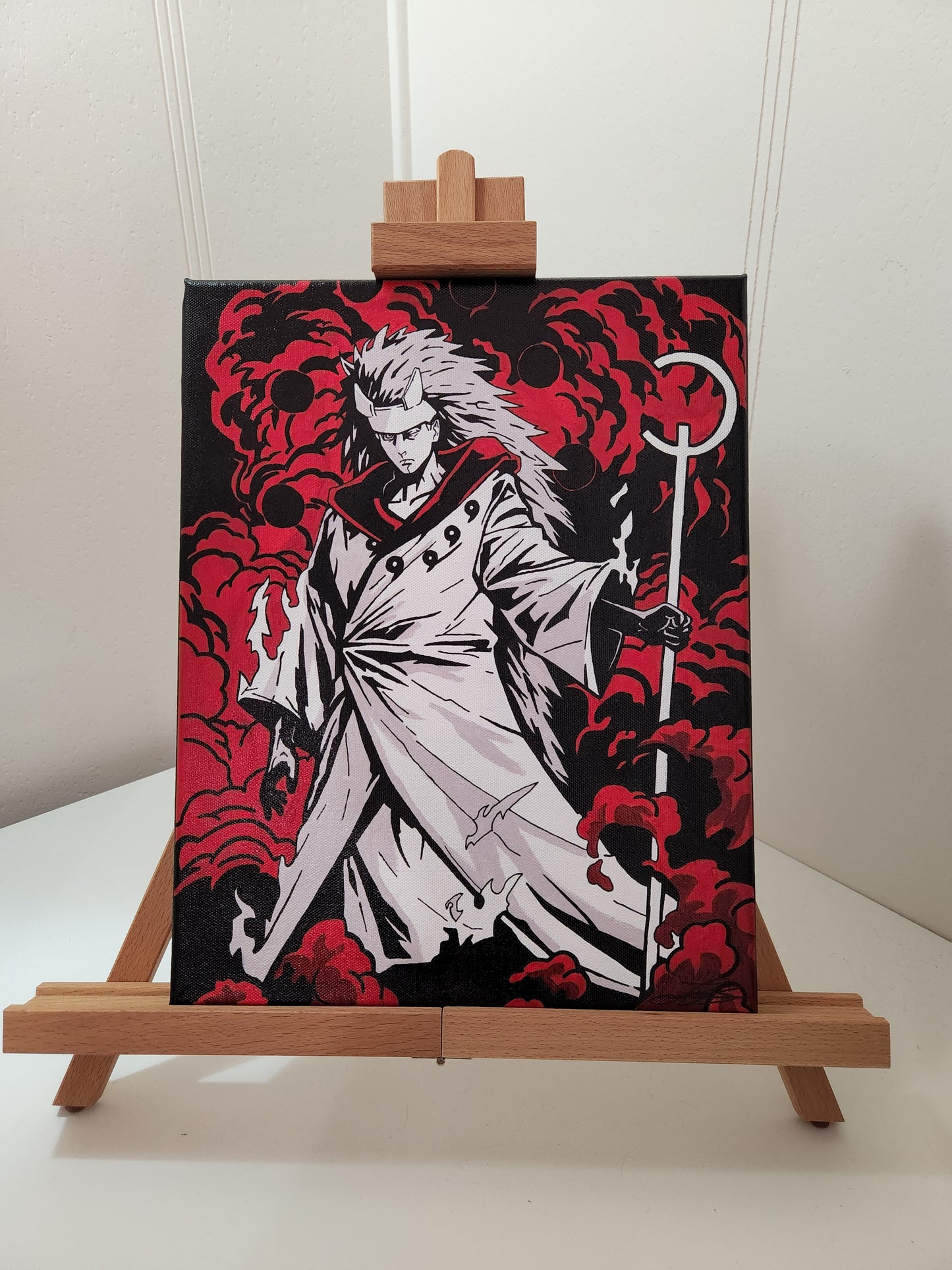 Sage of 6 Paths Madara Portrait, Handmade Acrylic Anime Painting