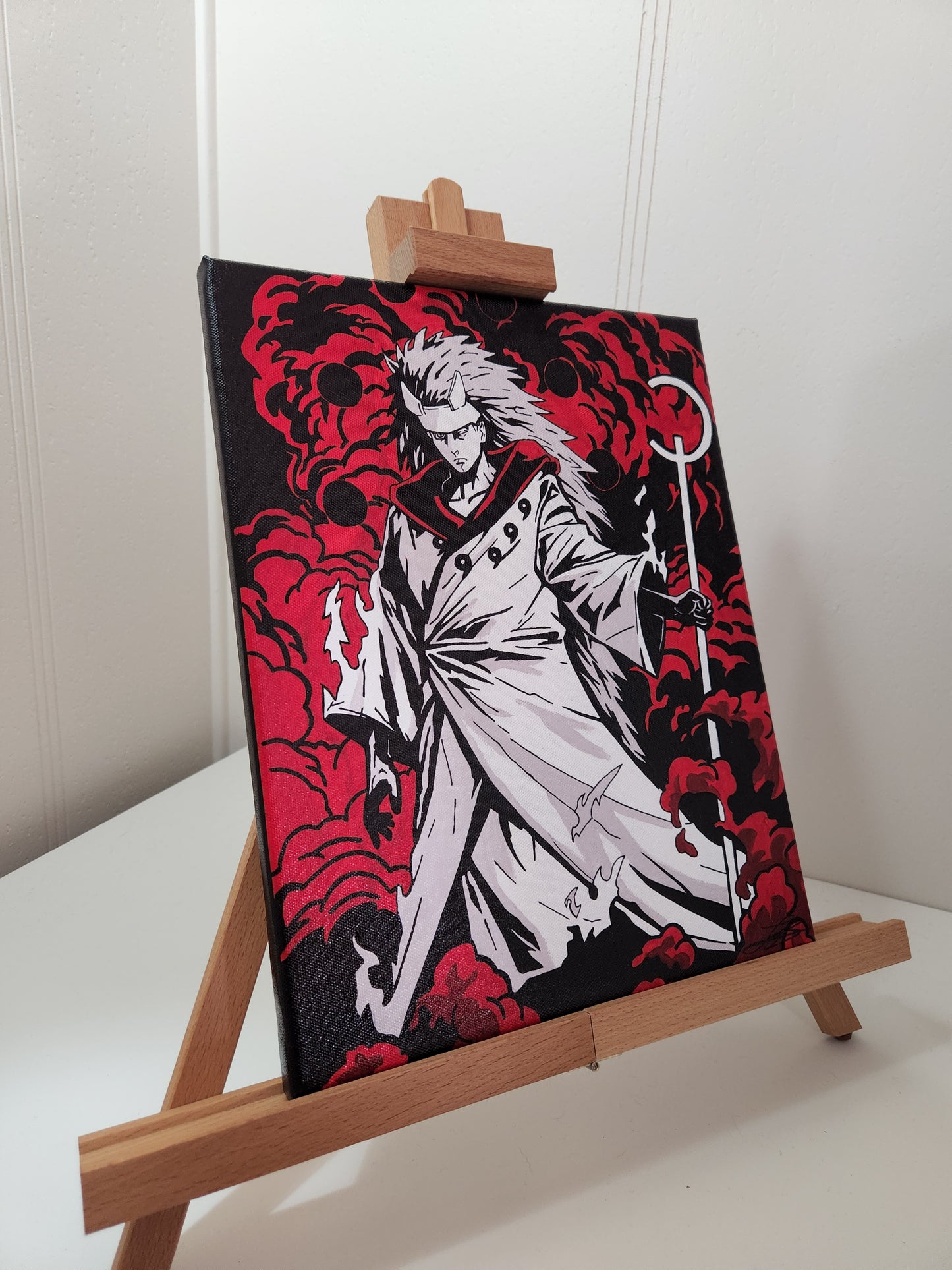 Sage of 6 Paths Madara Portrait, Handmade Acrylic Anime Painting