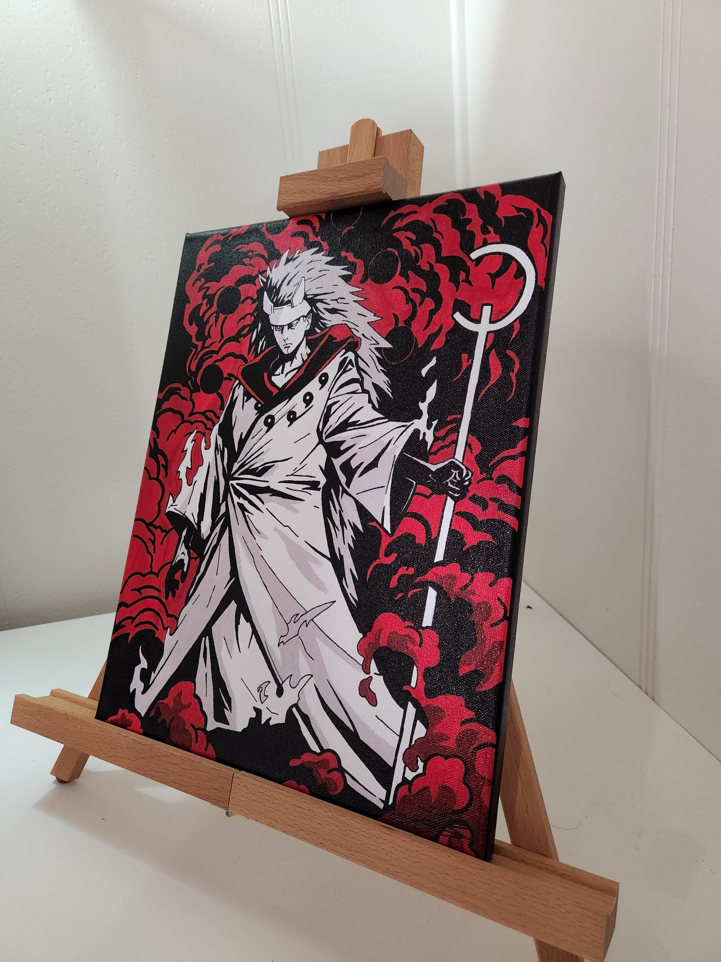 Sage of 6 Paths Madara Portrait, Handmade Acrylic Anime Painting