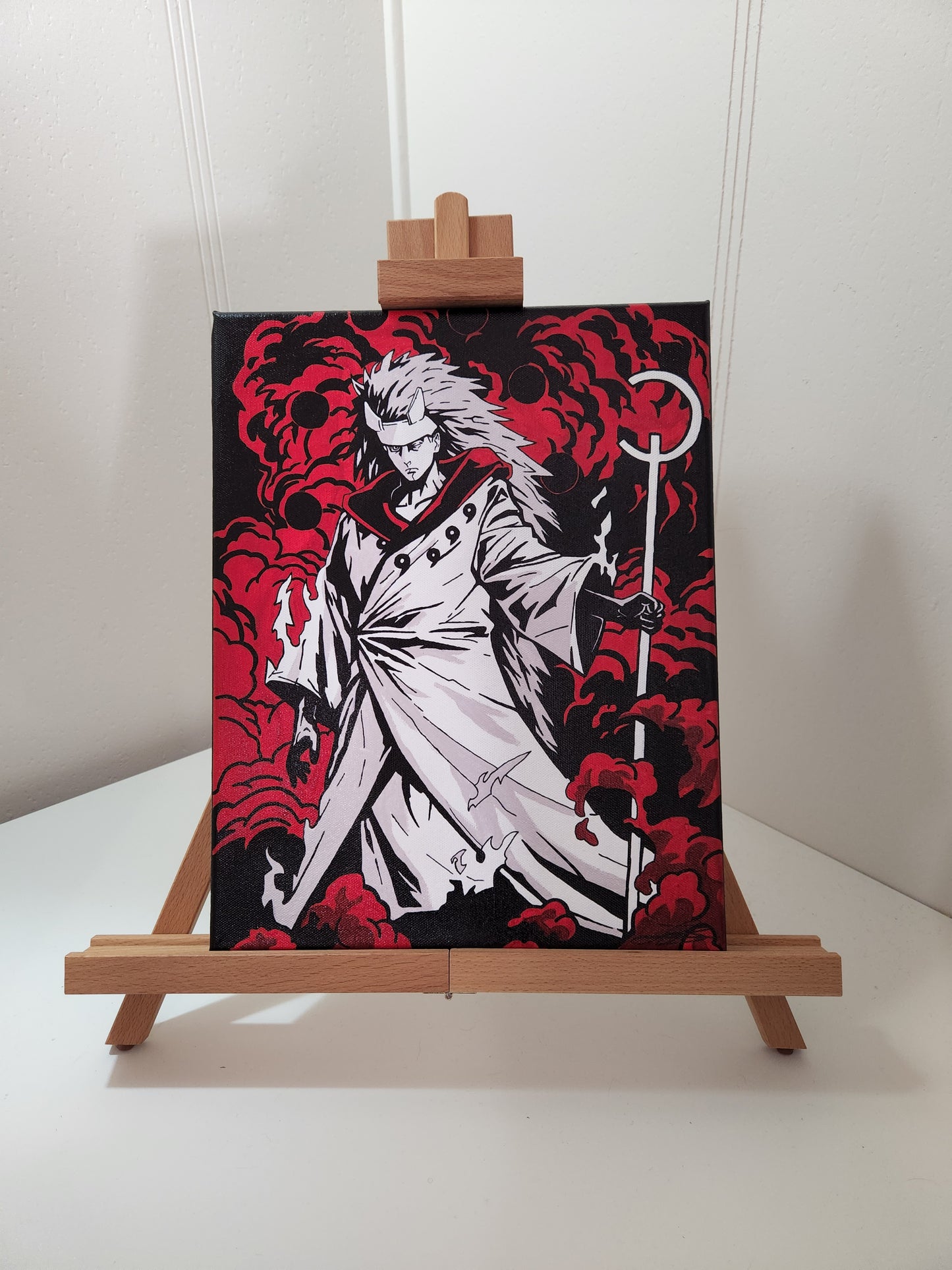 Sage of 6 Paths Madara Portrait, Handmade Acrylic Anime Painting