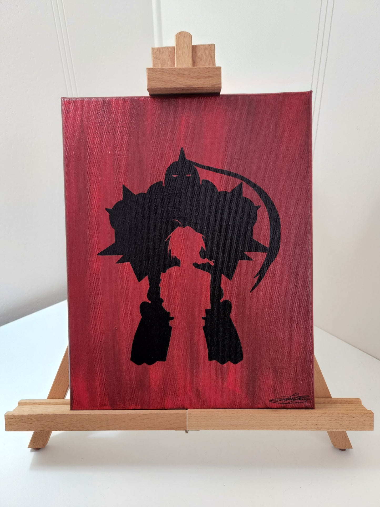 Edward & Alphonse Handmade Acrylic Anime Painting
