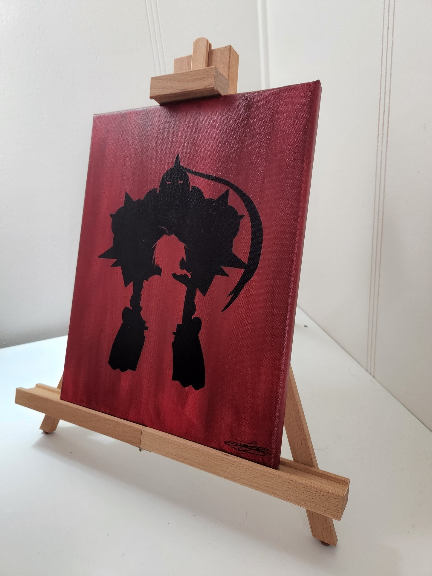 Edward & Alphonse Handmade Acrylic Anime Painting