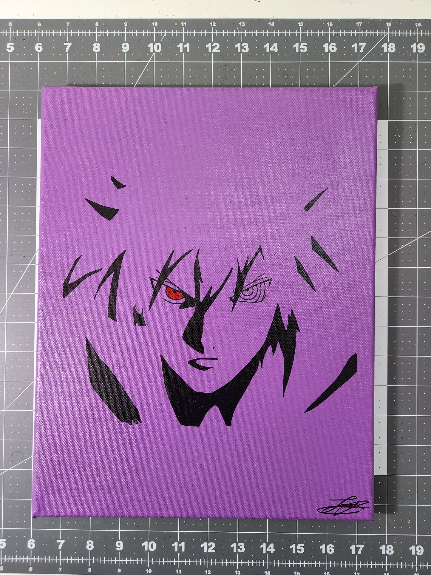 Sasuke Uchiha Handmade Acrylic Anime Painting
