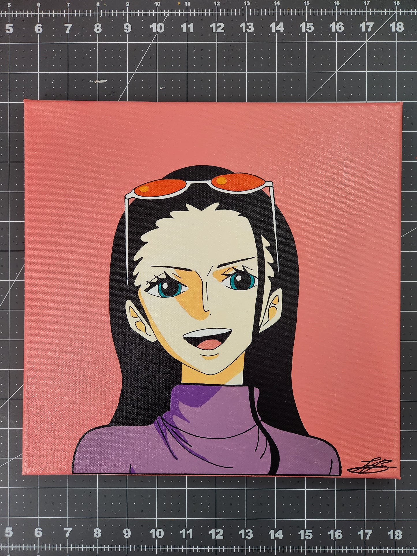 Nico Robin Handmade Acrylic Anime Painting