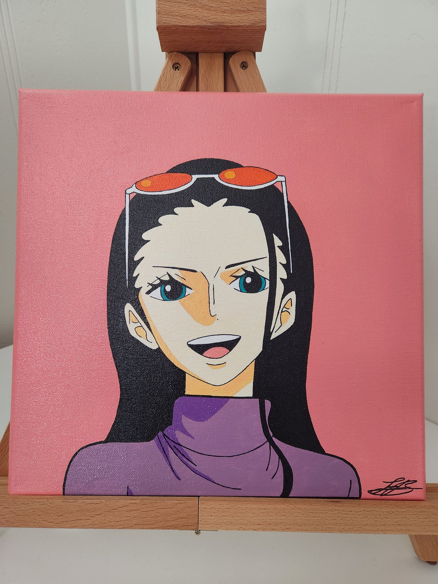 Nico Robin Handmade Acrylic Anime Painting