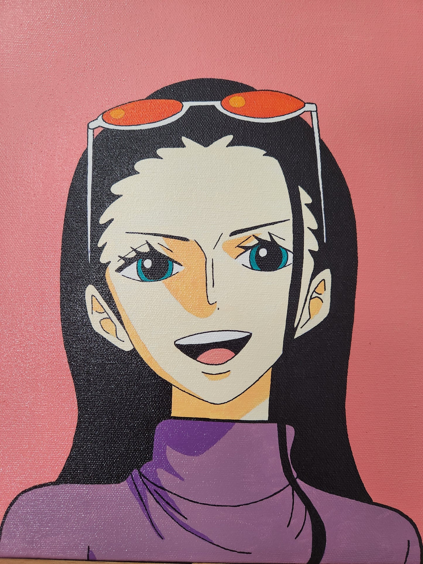 Nico Robin Handmade Acrylic Anime Painting