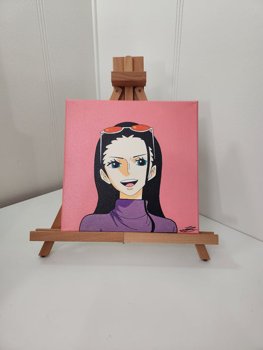 Nico Robin Handmade Acrylic Anime Painting