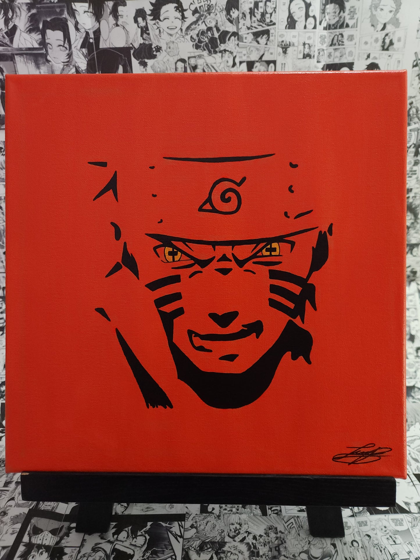 Naruto Uzumaki Handmade Acrylic Anime Painting