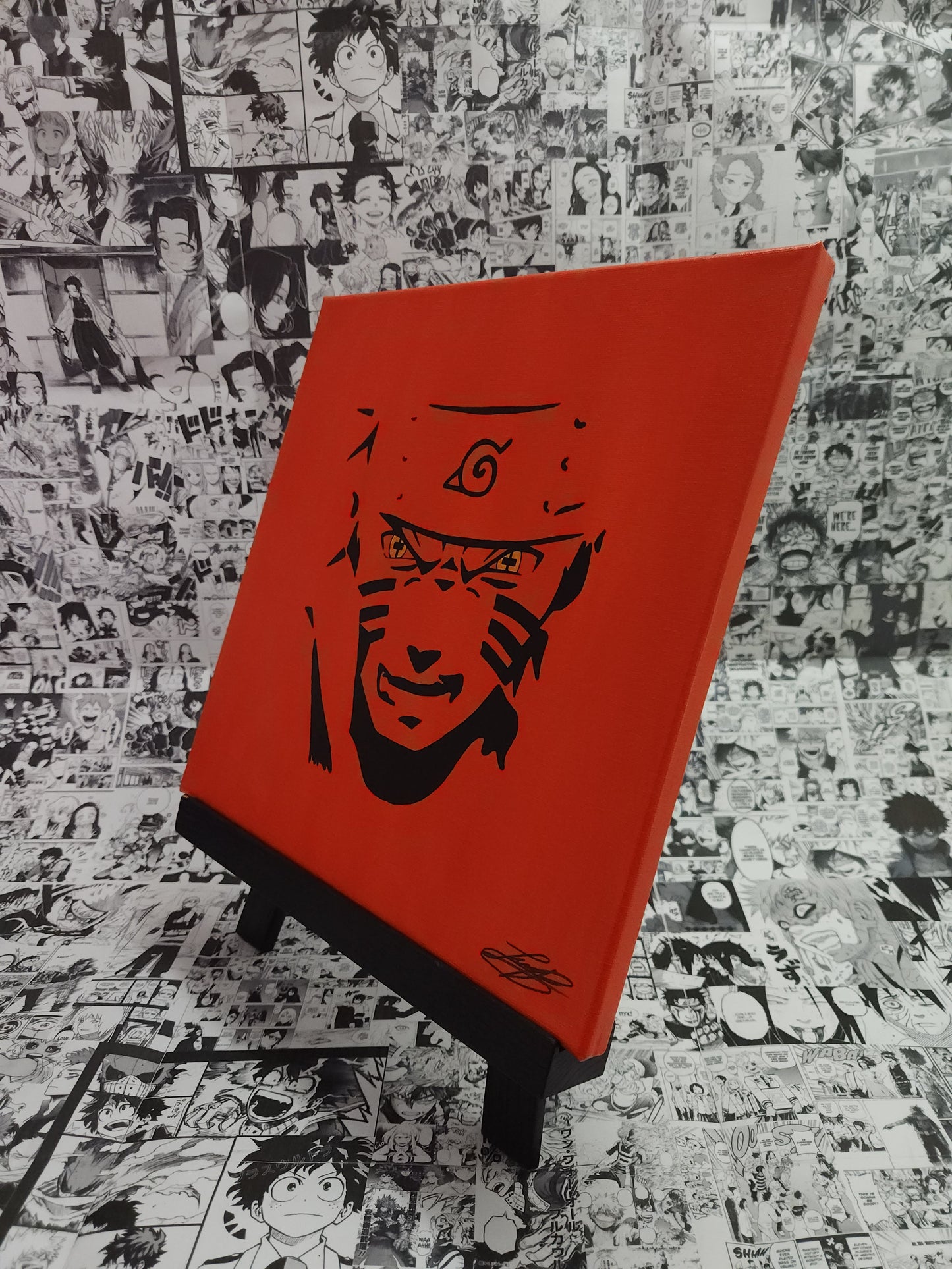 Naruto Uzumaki Handmade Acrylic Anime Painting