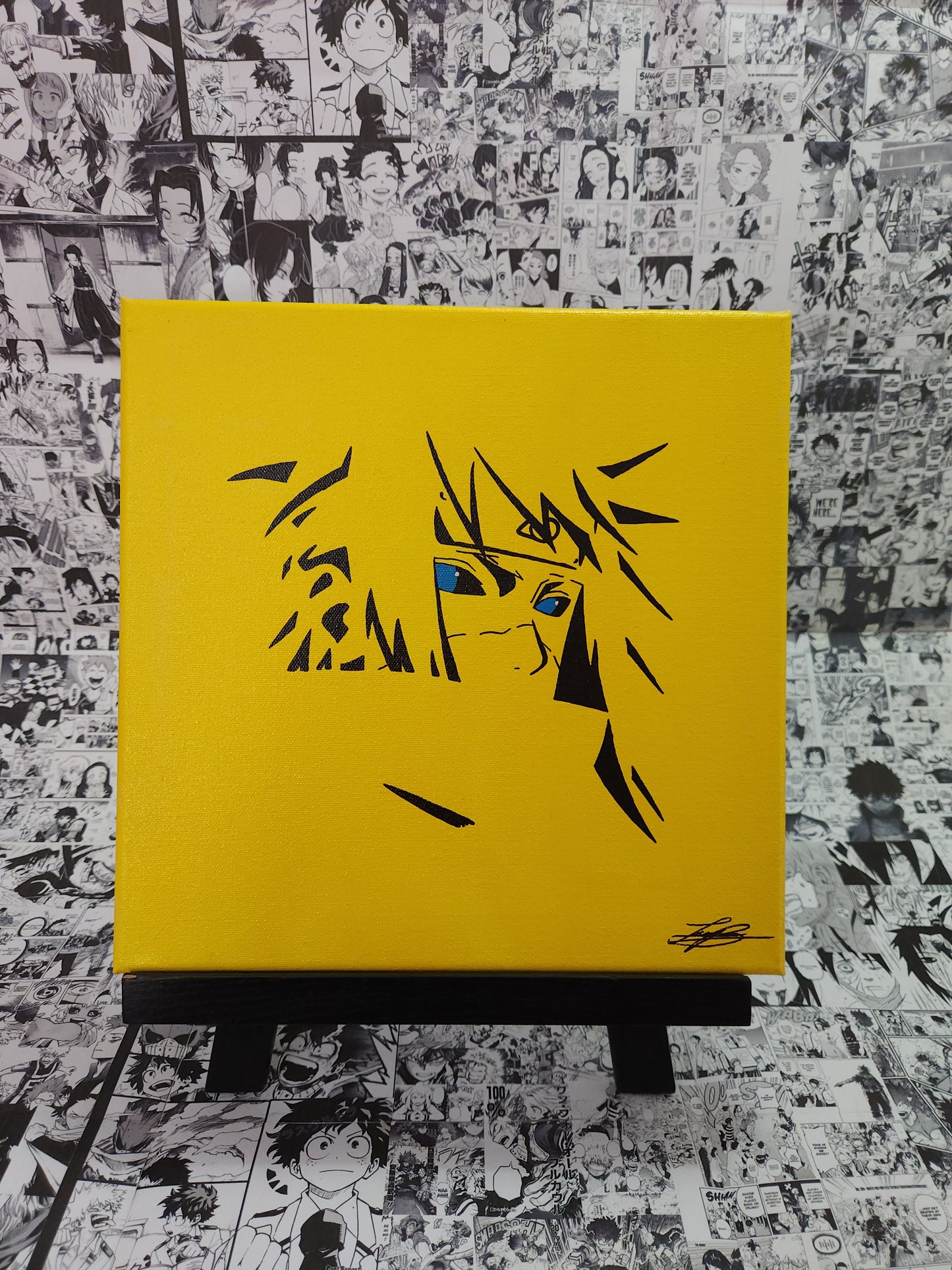Minato Namikaze Handmade Acrylic Anime Painting