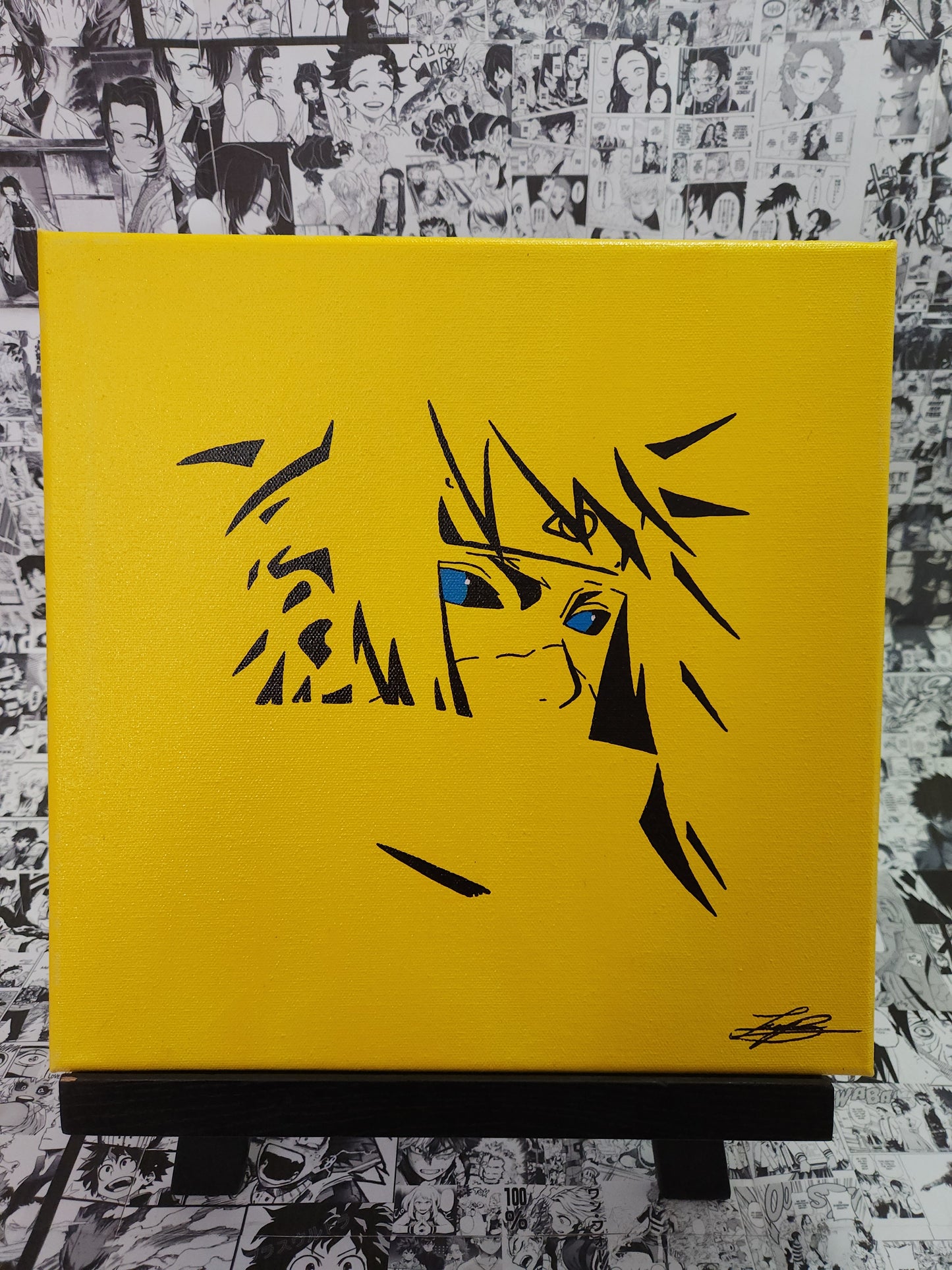 Minato Namikaze Handmade Acrylic Anime Painting