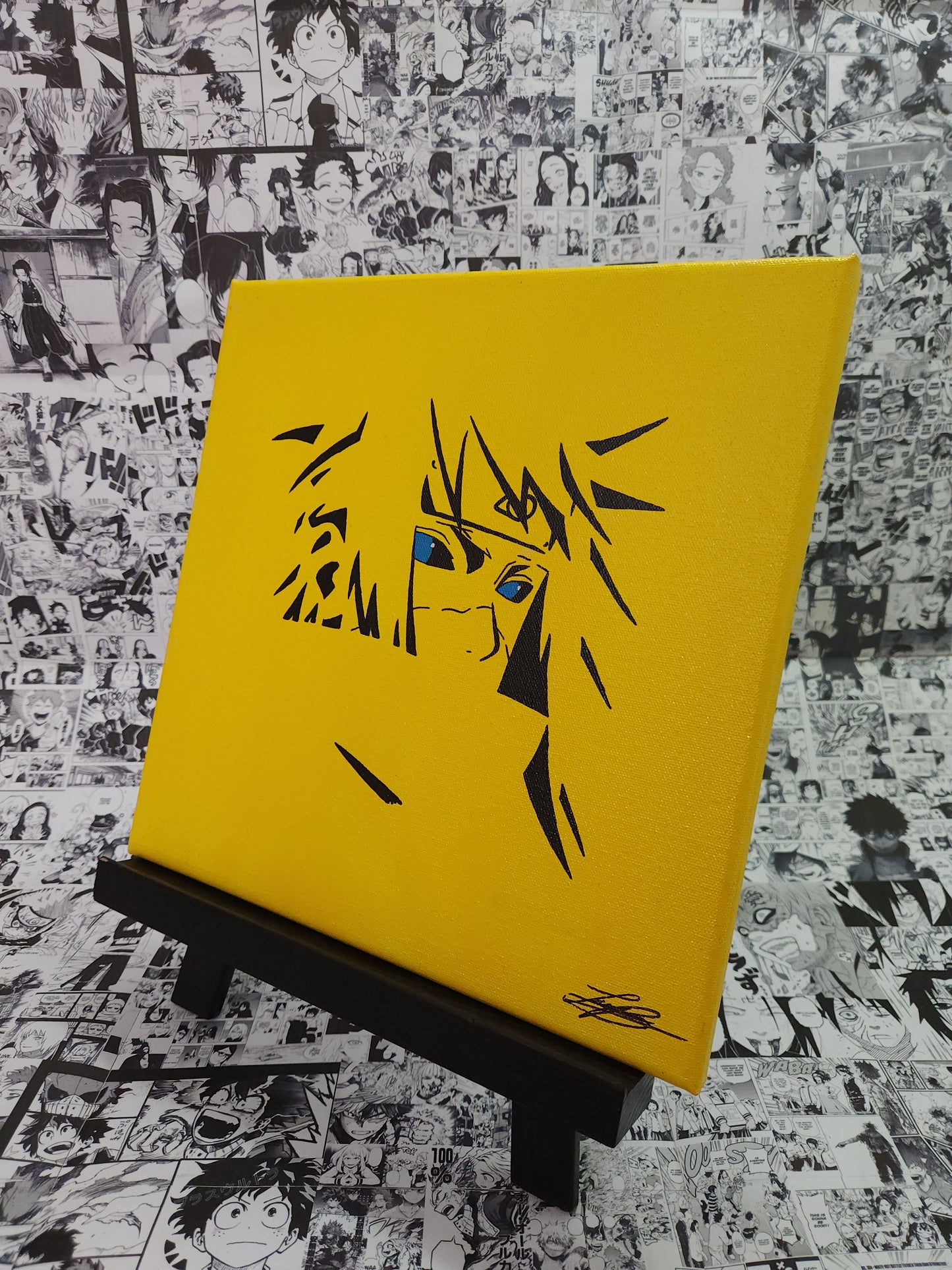 Minato Namikaze Handmade Acrylic Anime Painting