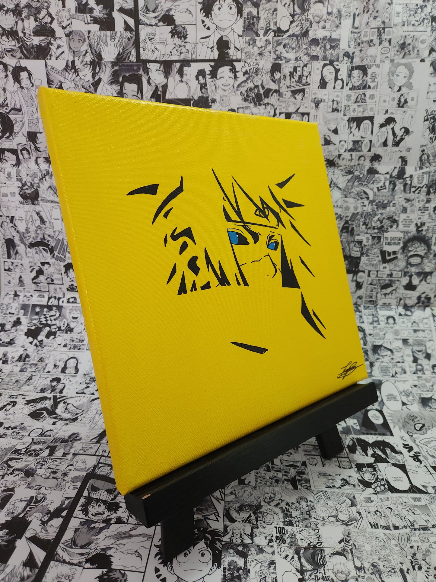 Minato Namikaze Handmade Acrylic Anime Painting