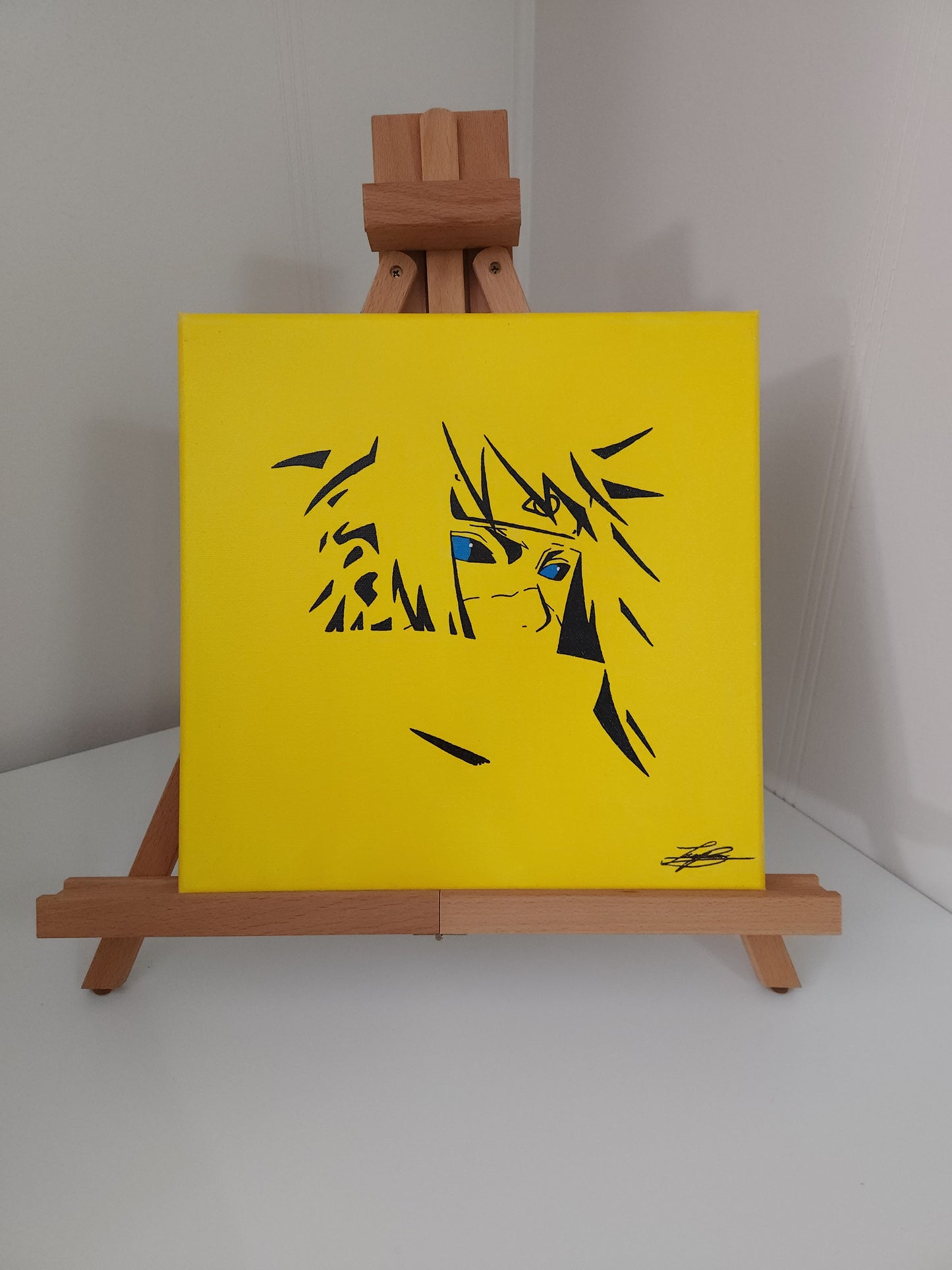 Minato Namikaze Handmade Acrylic Anime Painting