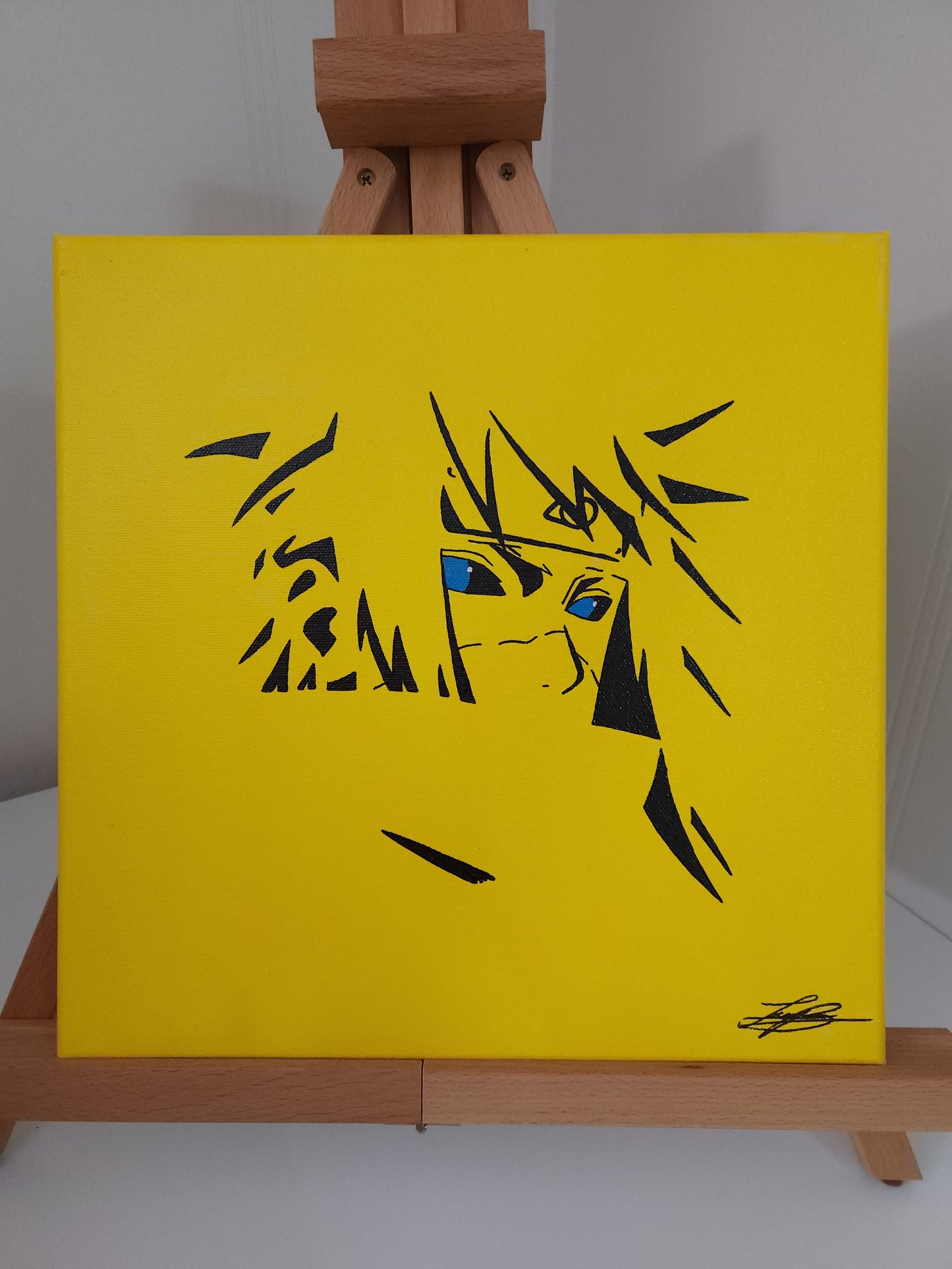 Minato Namikaze Handmade Acrylic Anime Painting