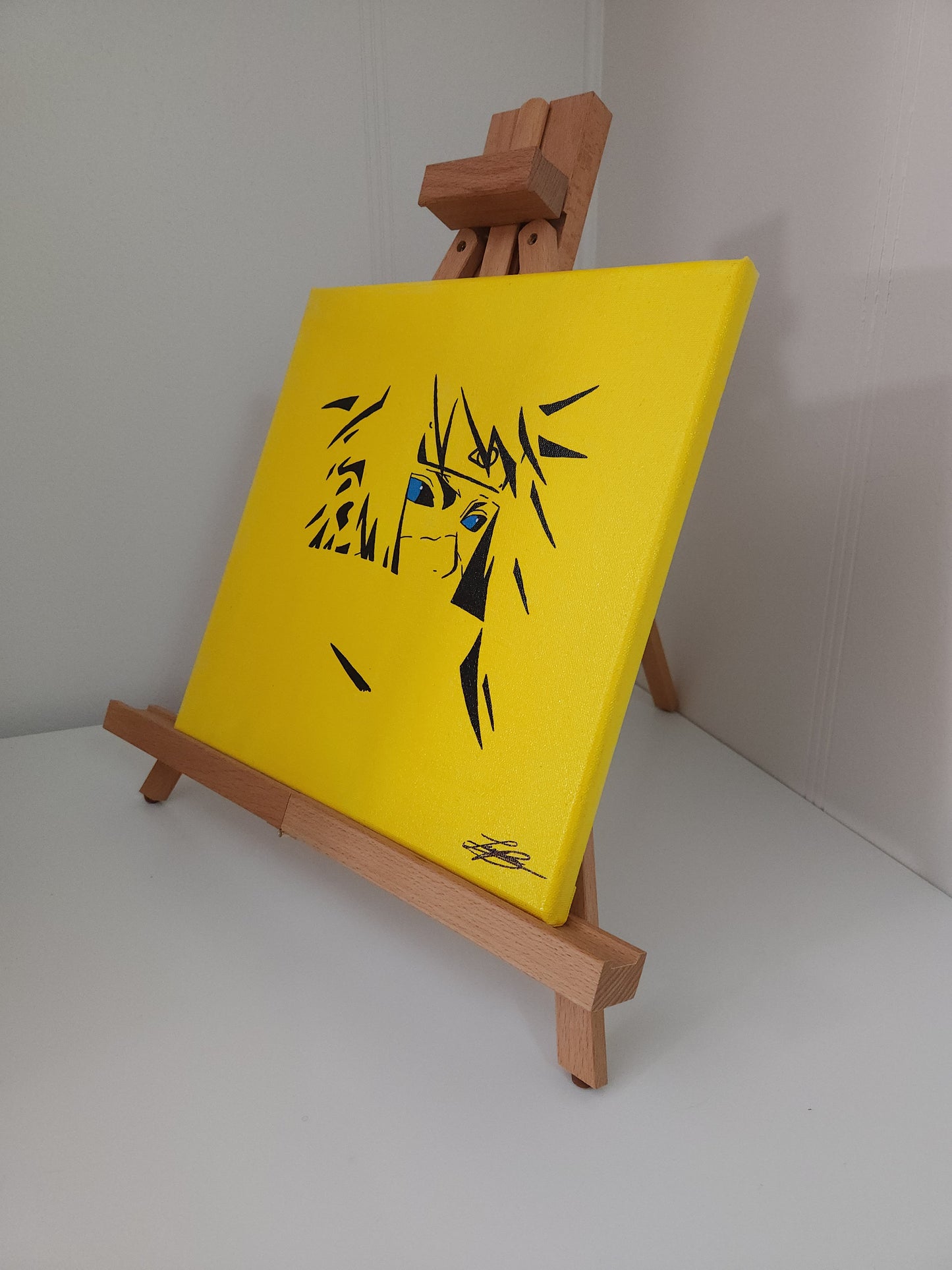 Minato Namikaze Handmade Acrylic Anime Painting