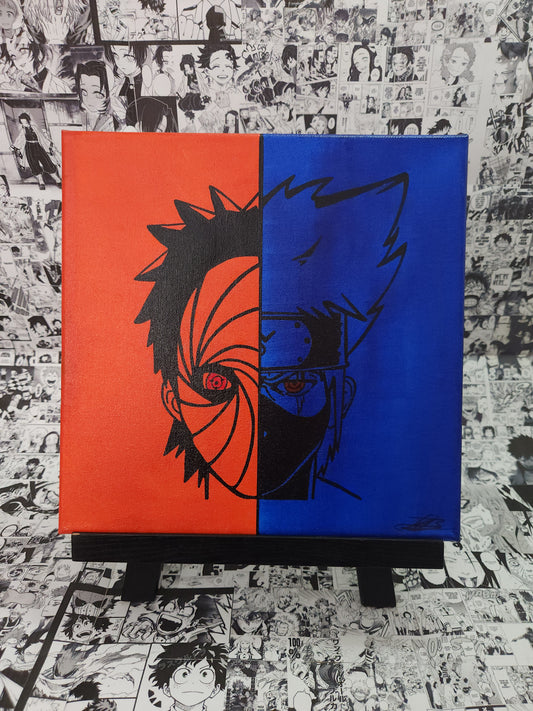 Obito & Kakashi Handmade Acrylic Anime Painting