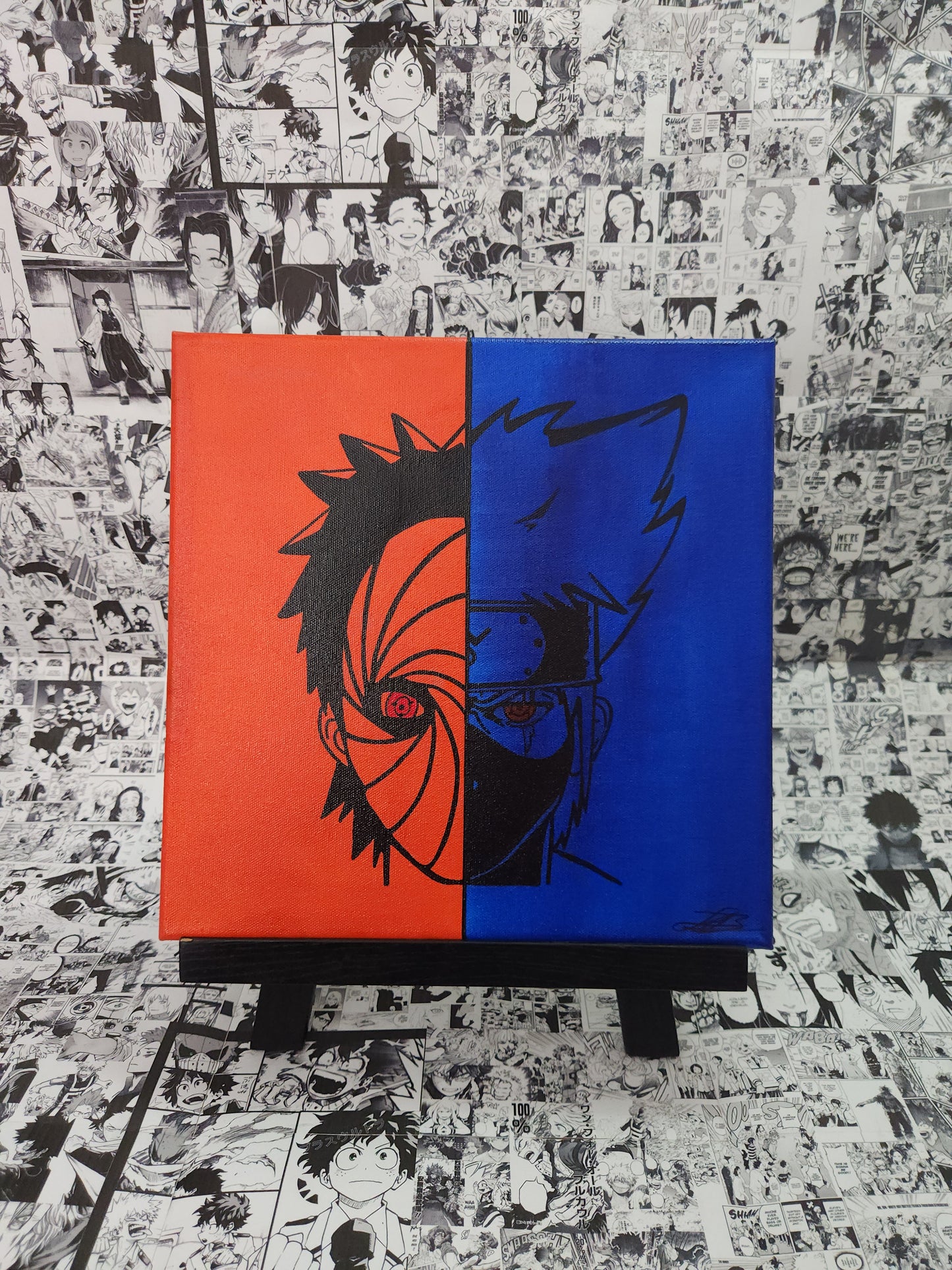 Obito & Kakashi Handmade Acrylic Anime Painting