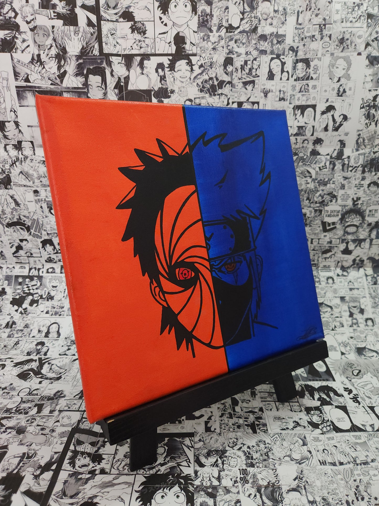 Obito & Kakashi Handmade Acrylic Anime Painting