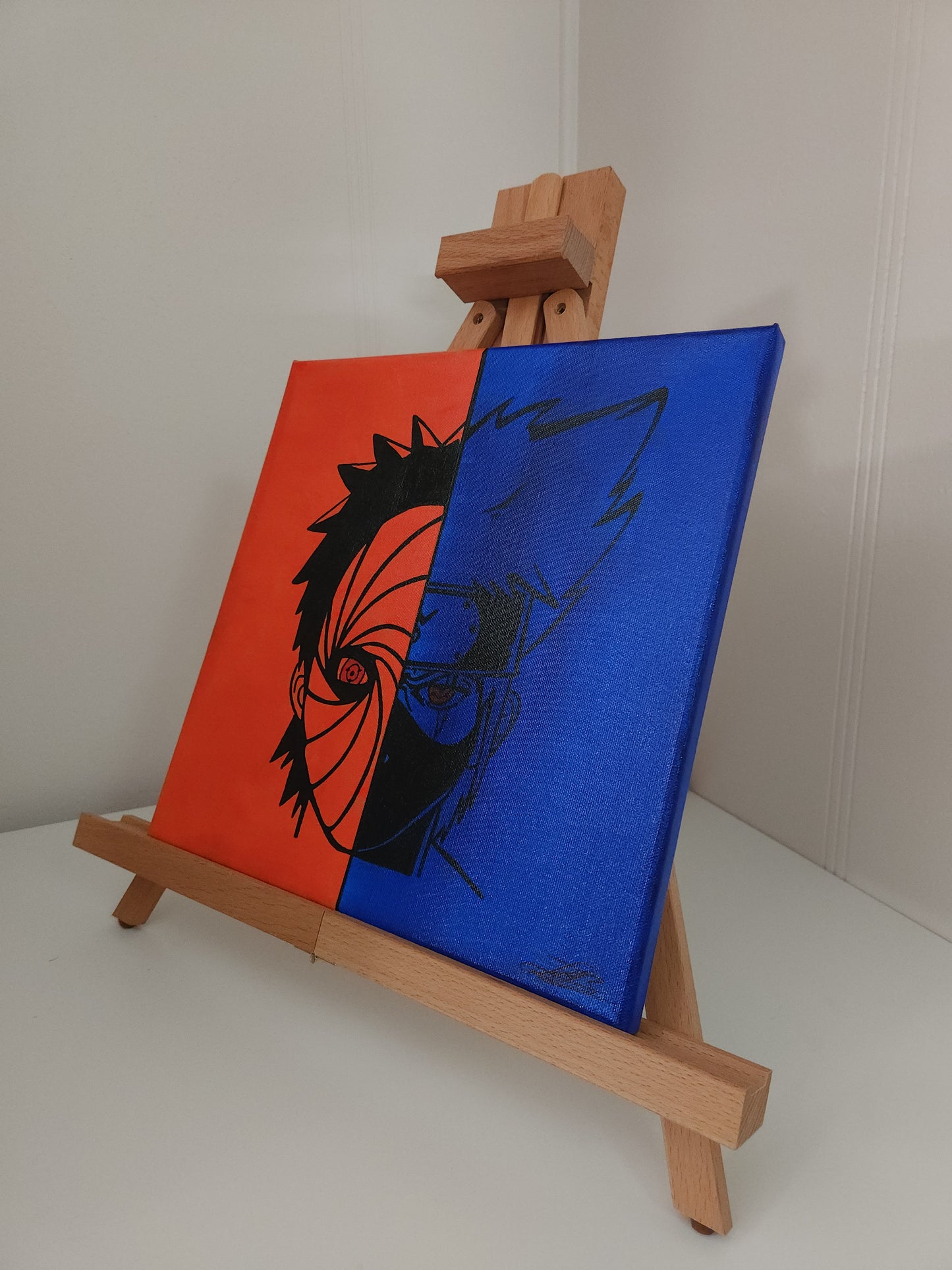 Obito & Kakashi Handmade Acrylic Anime Painting