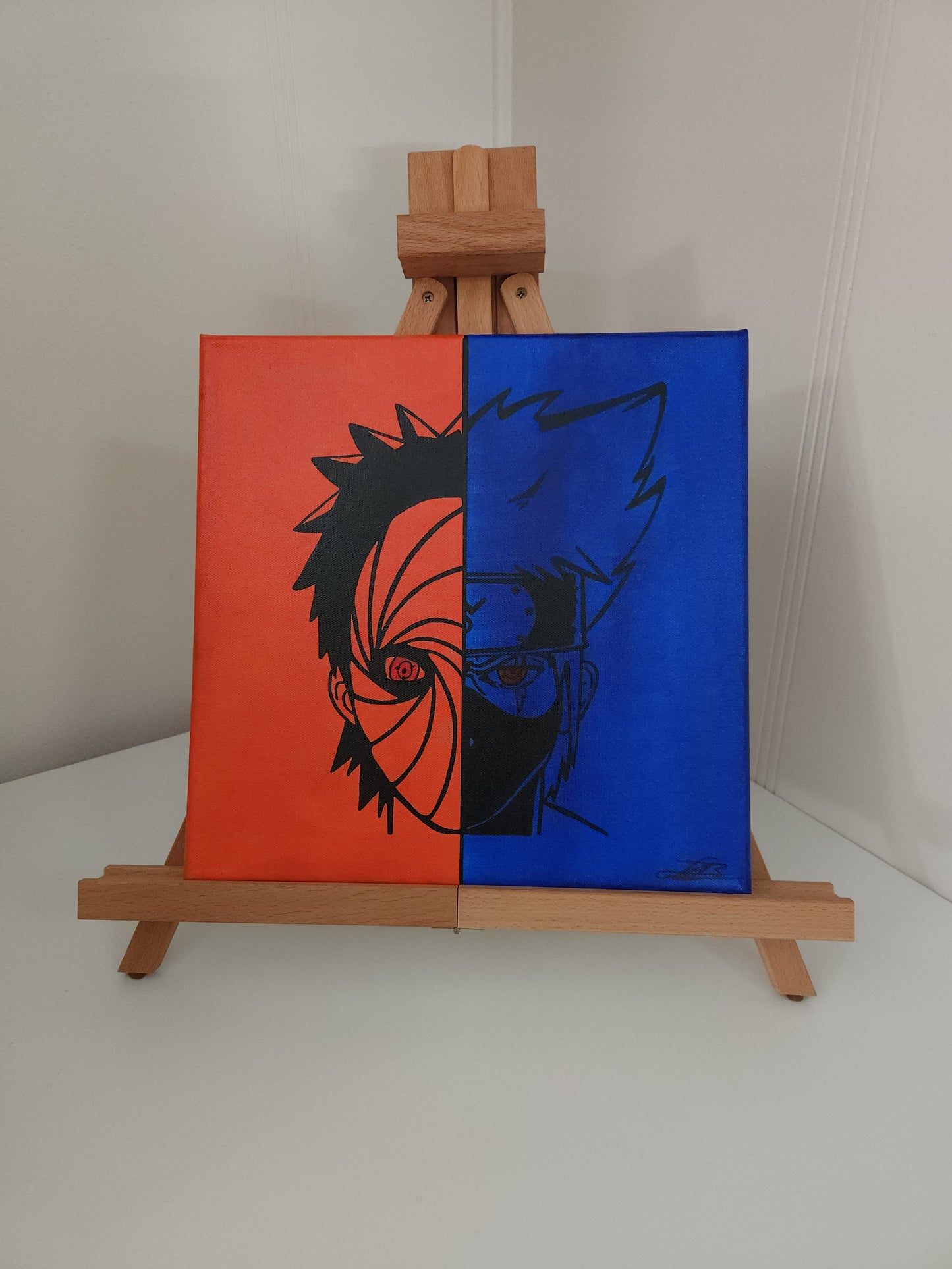 Obito & Kakashi Handmade Acrylic Anime Painting