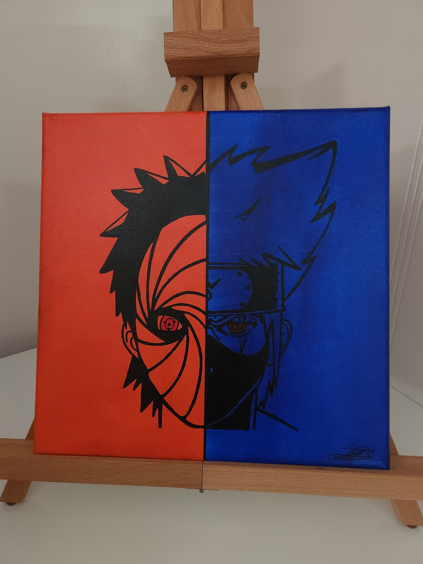 Obito & Kakashi Handmade Acrylic Anime Painting