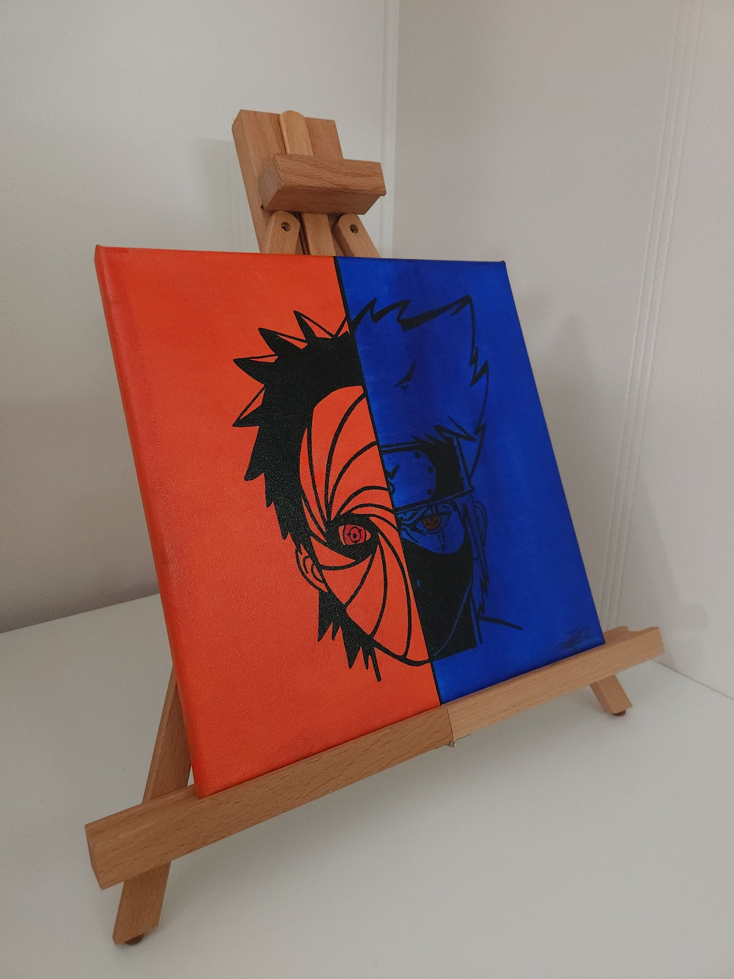 Obito & Kakashi Handmade Acrylic Anime Painting