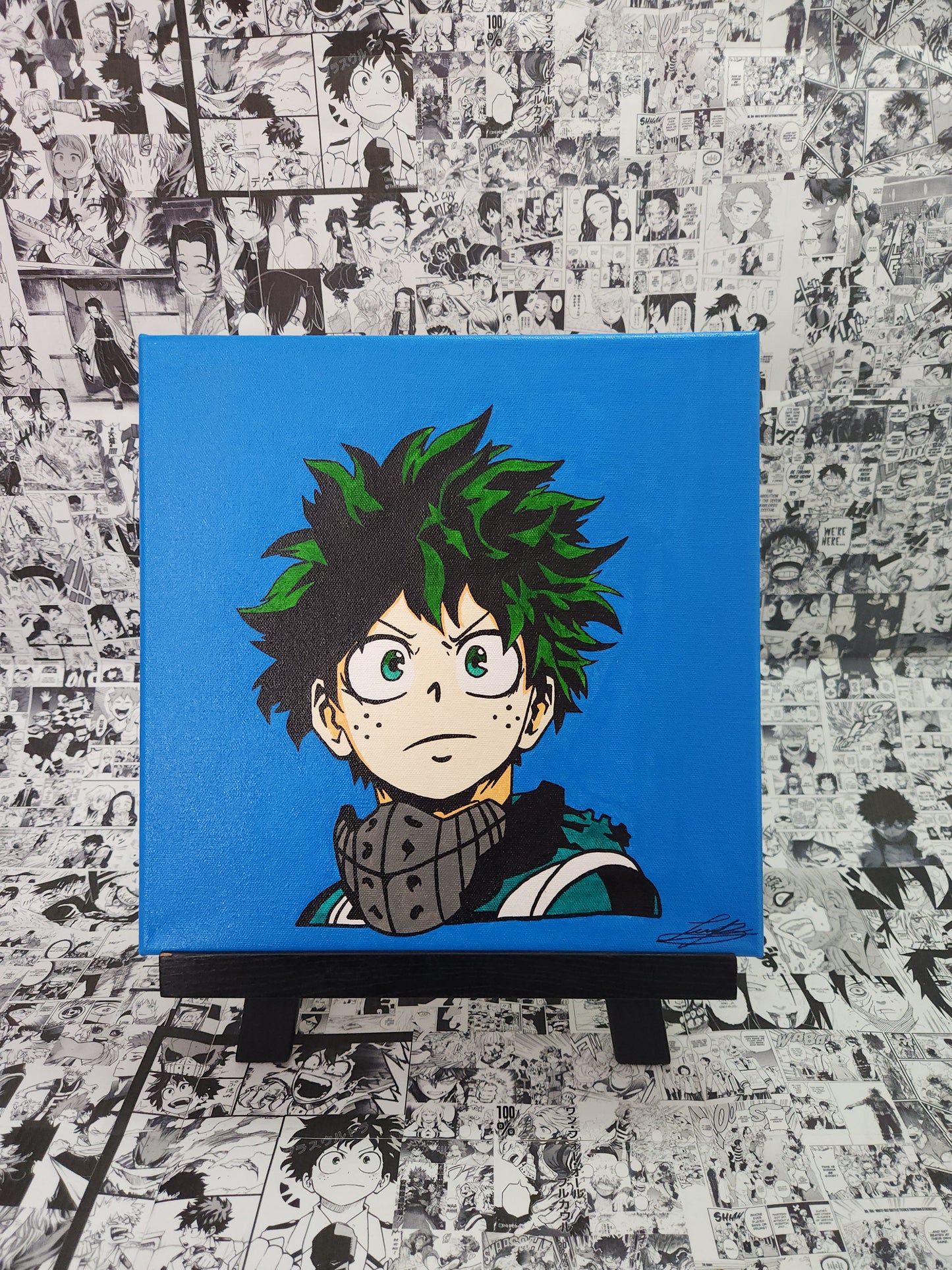 Deku Handmade Acrylic Anime Painting
