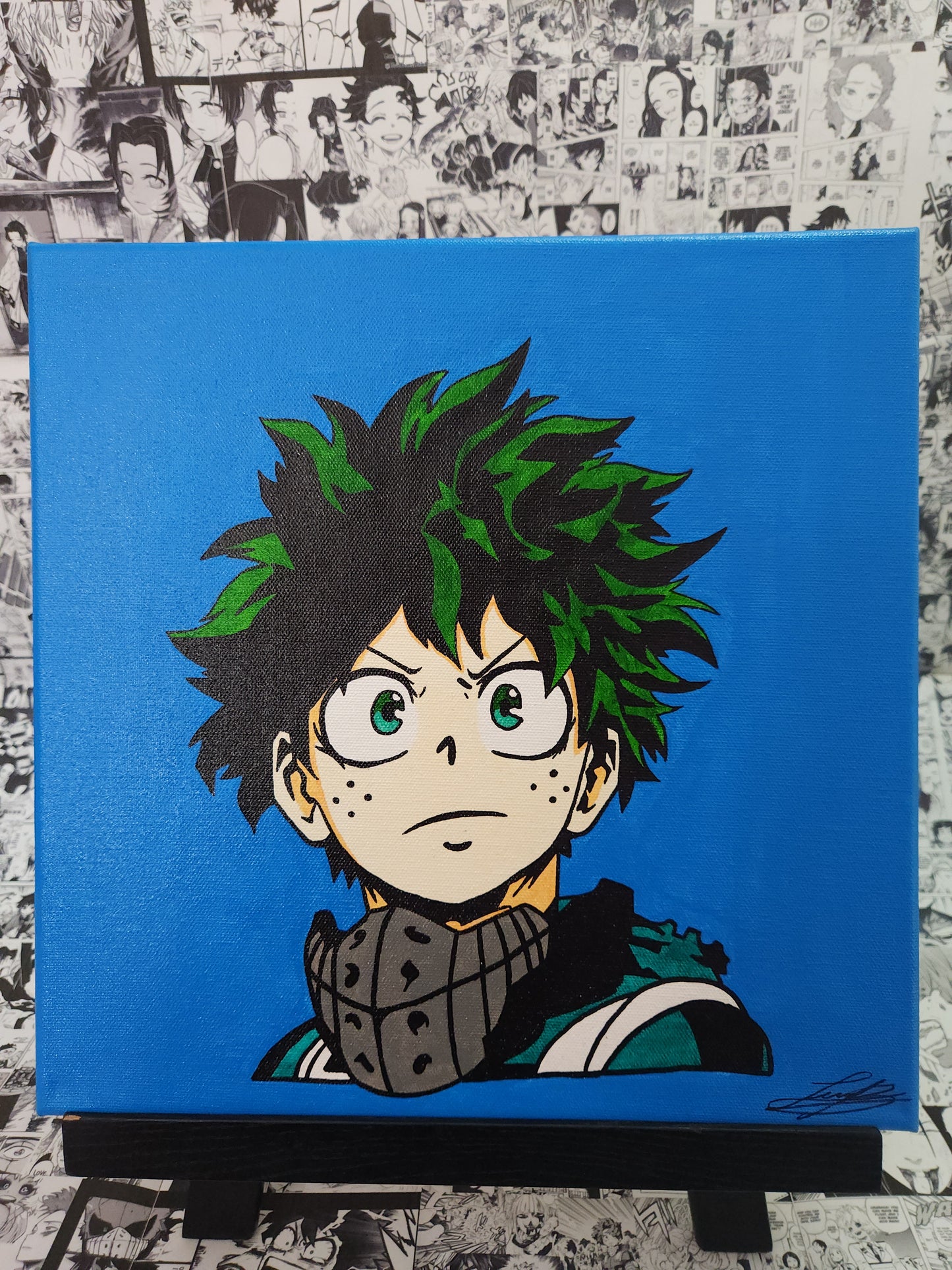 Deku Handmade Acrylic Anime Painting