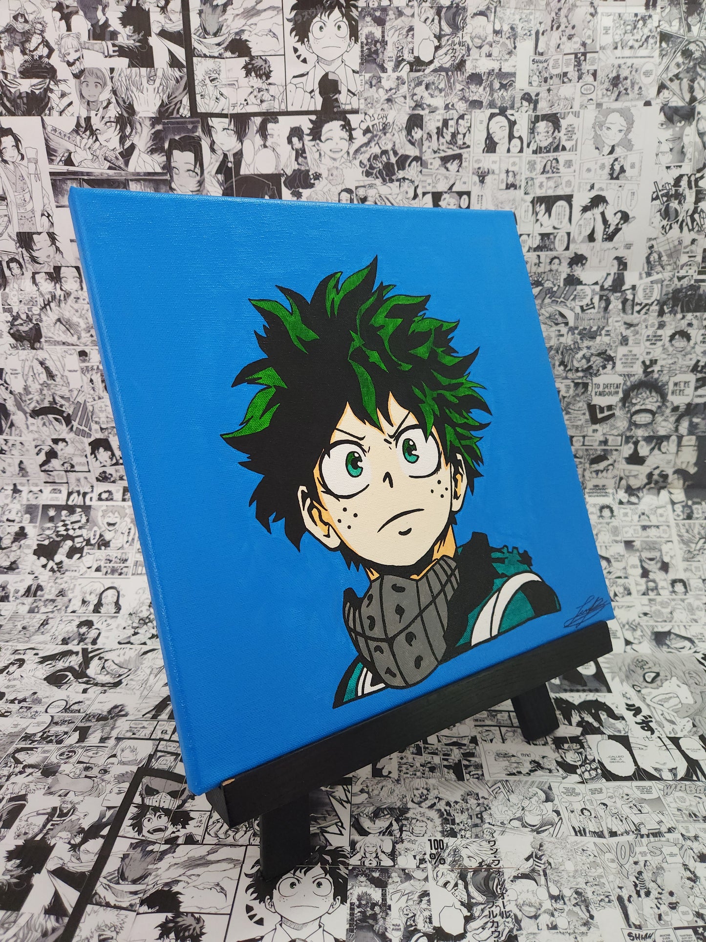 Deku Handmade Acrylic Anime Painting