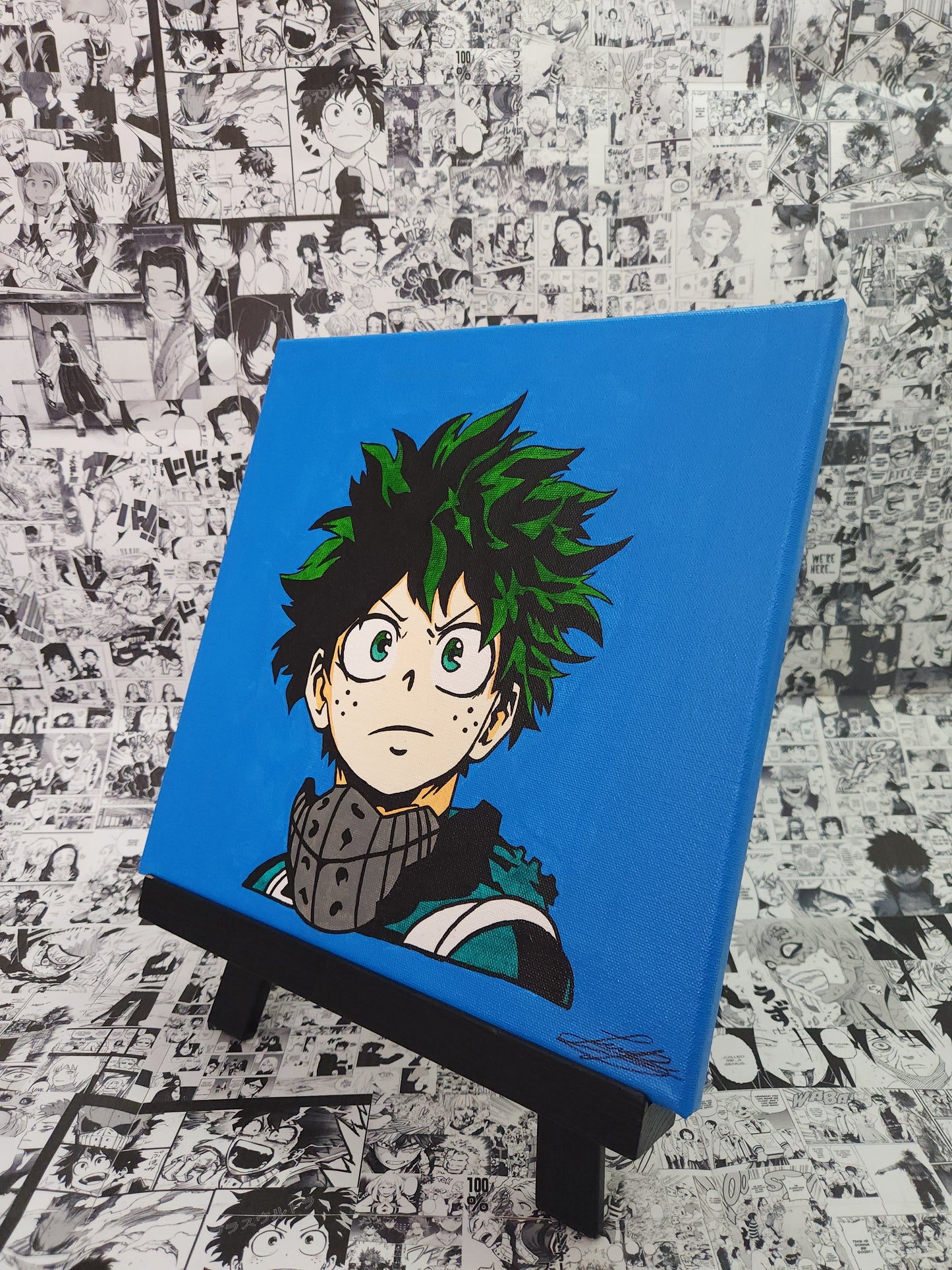 Deku Handmade Acrylic Anime Painting