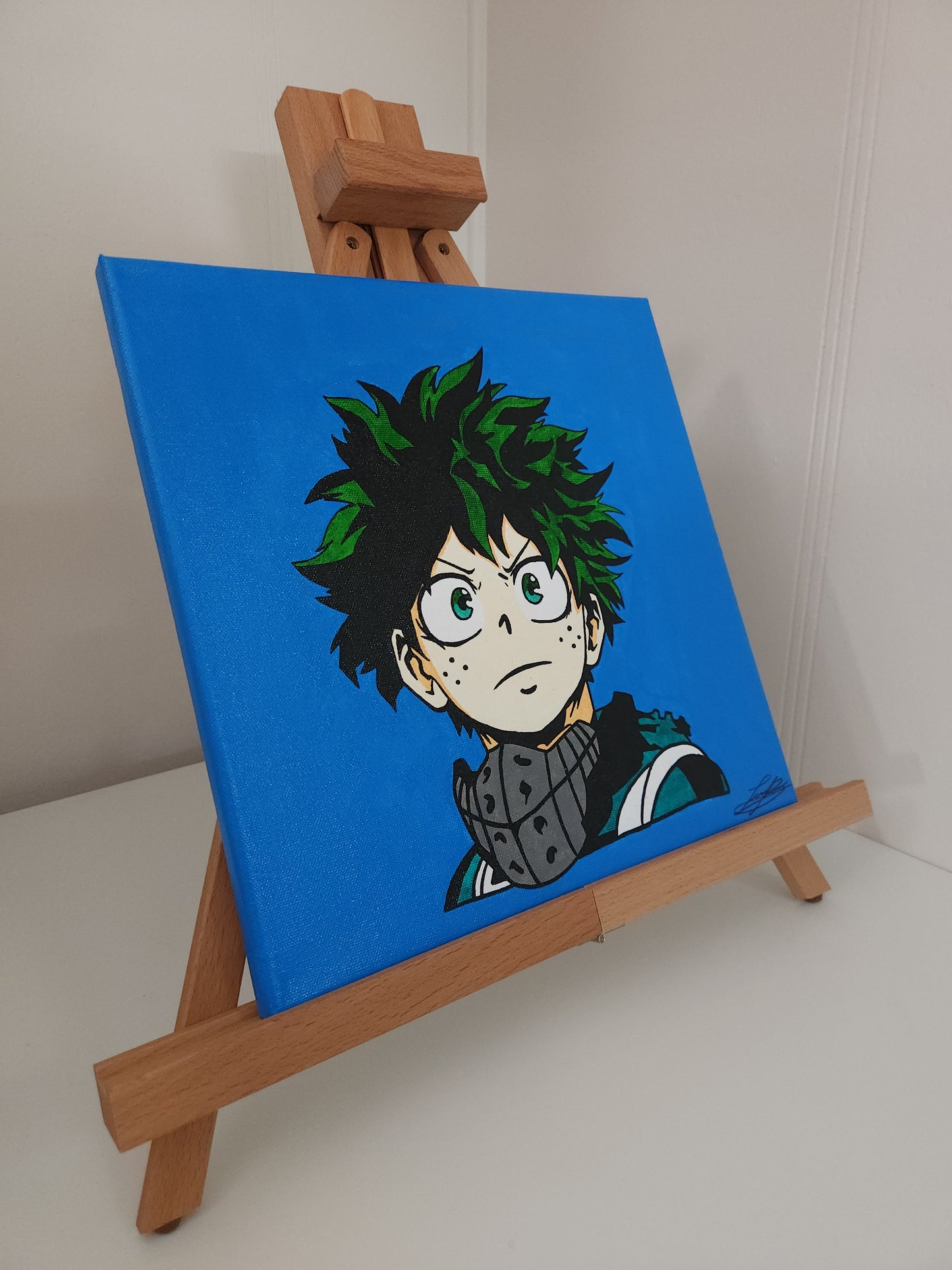 Deku Handmade Acrylic Anime Painting
