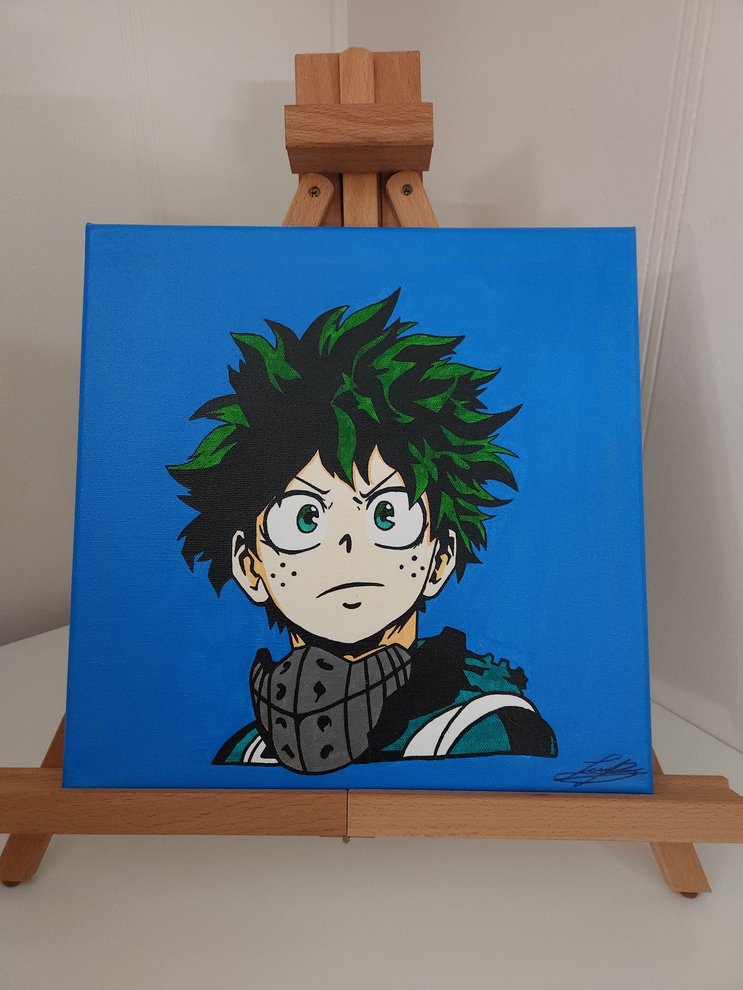 Deku Handmade Acrylic Anime Painting