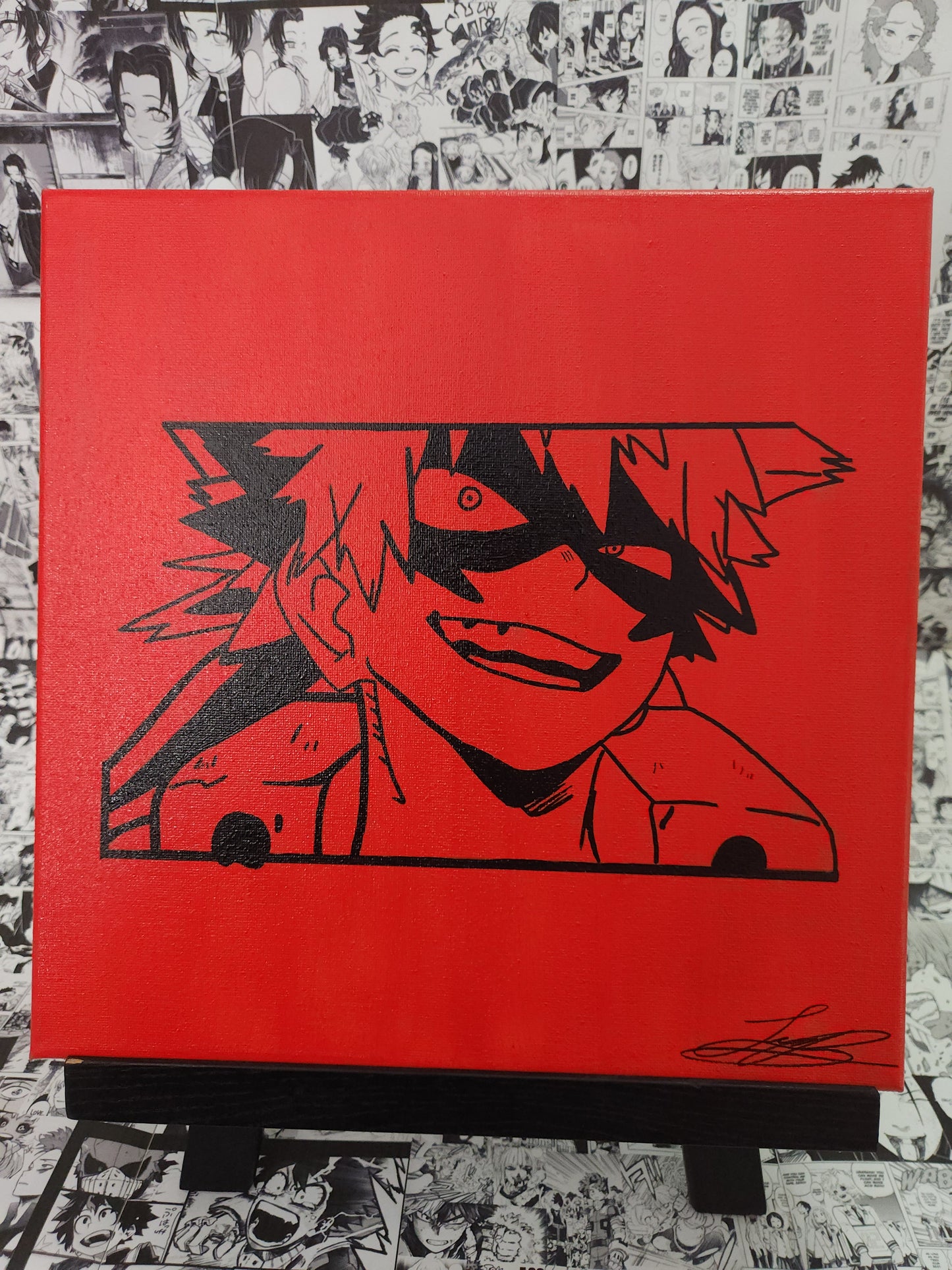 Katsuki Bakugo Handmade Acrylic Anime Painting