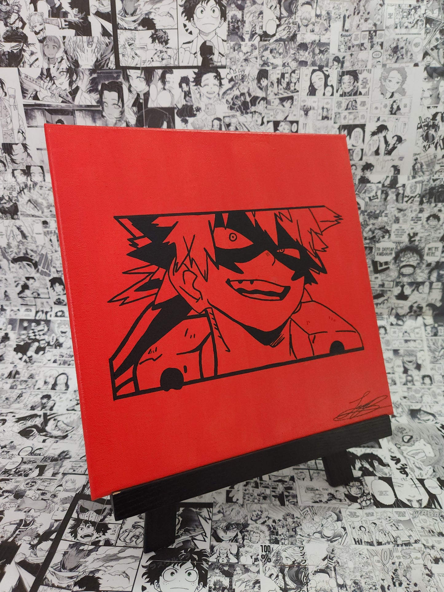Katsuki Bakugo Handmade Acrylic Anime Painting
