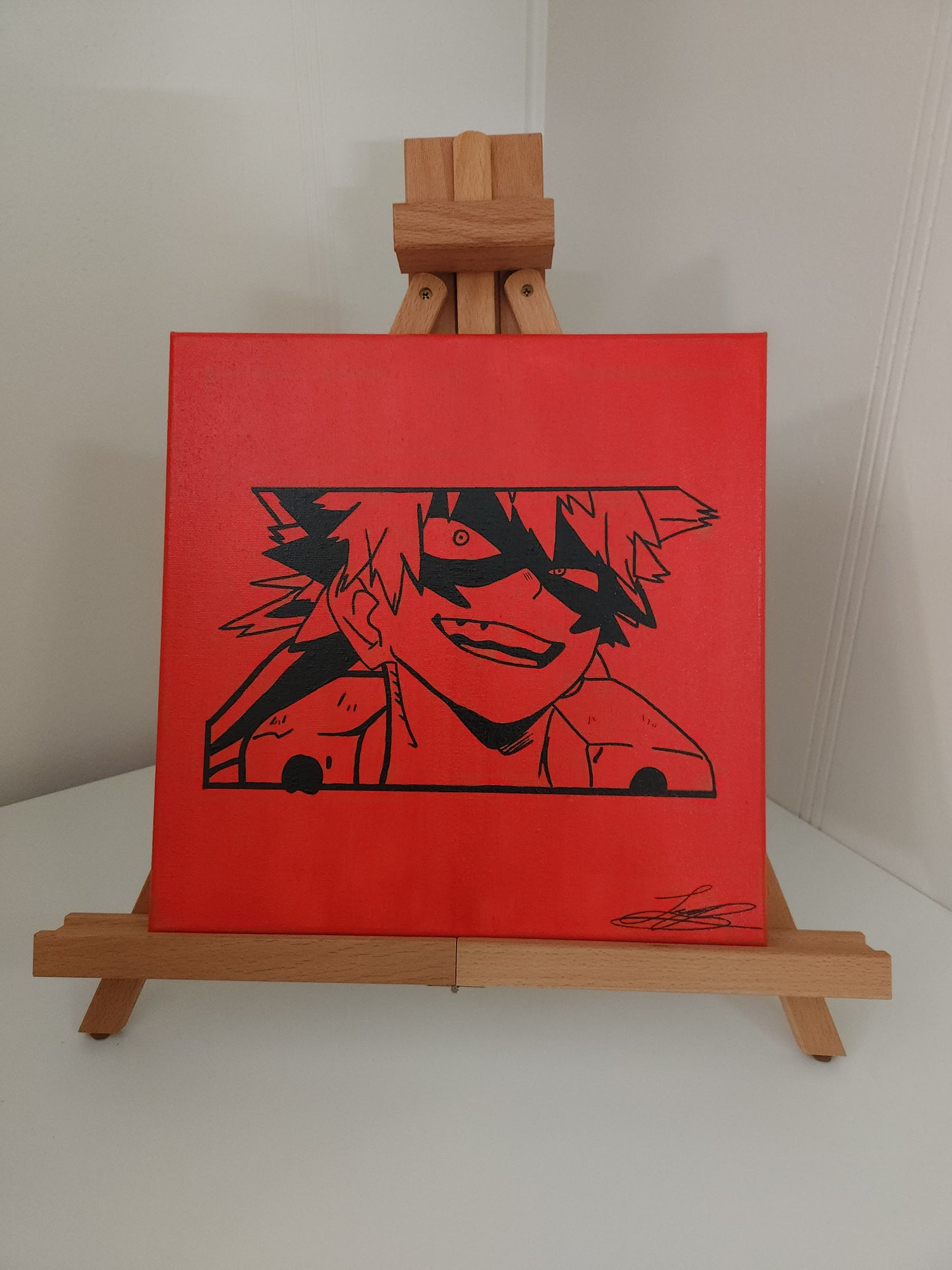 Katsuki Bakugo Handmade Acrylic Anime Painting