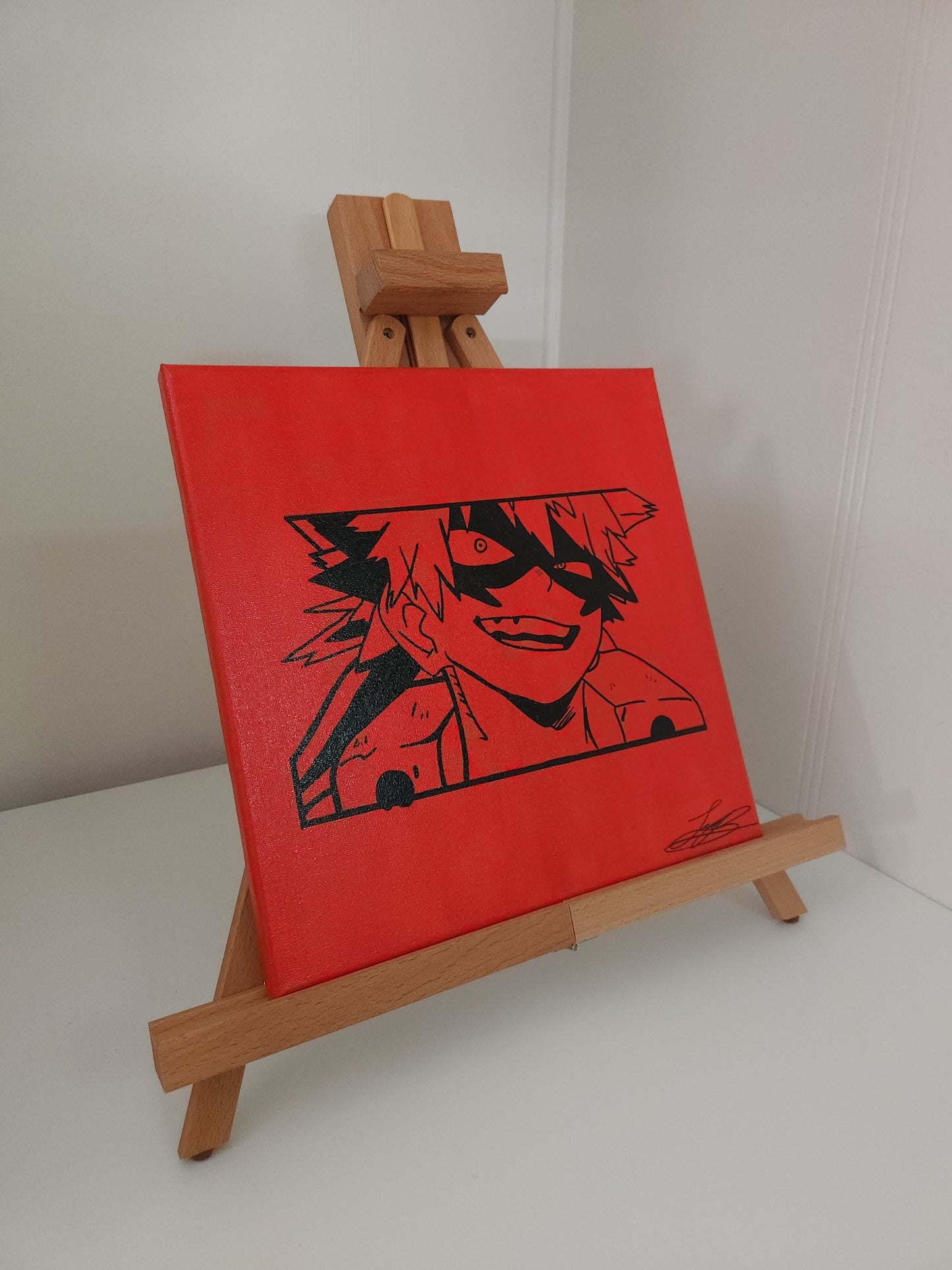 Katsuki Bakugo Handmade Acrylic Anime Painting