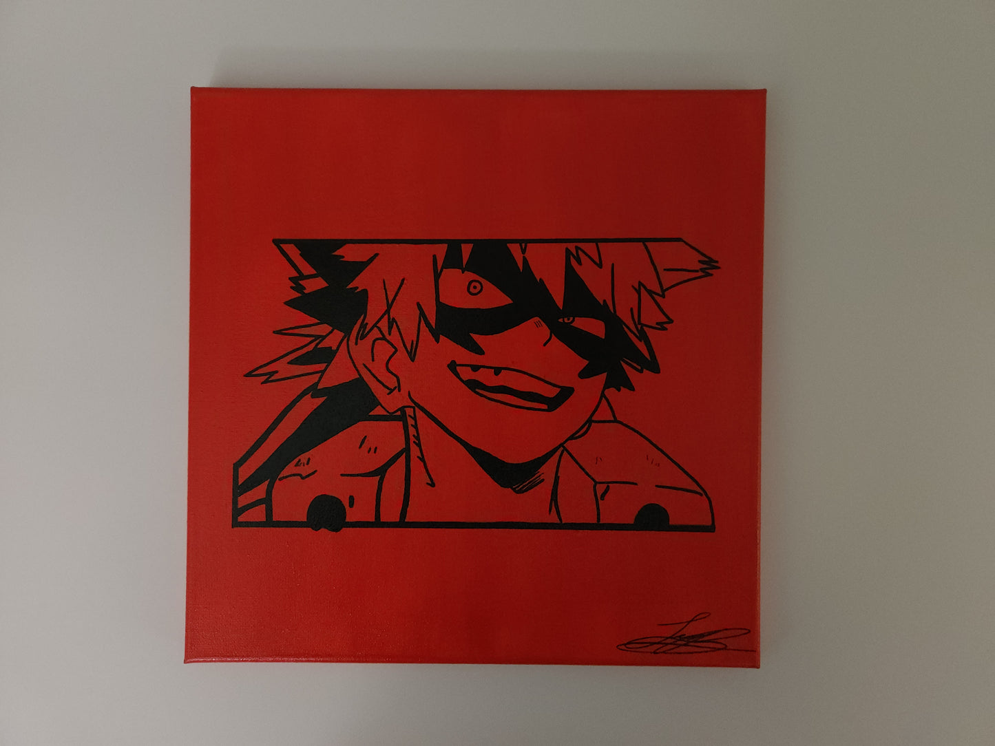 Katsuki Bakugo Handmade Acrylic Anime Painting