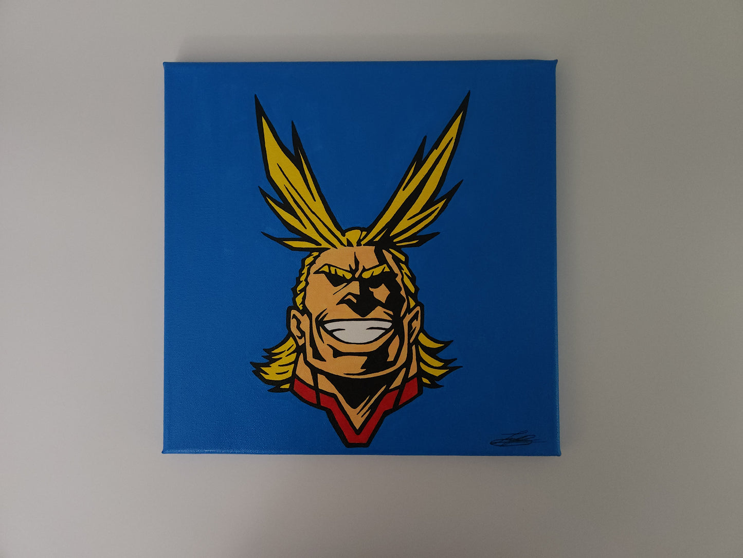 All Might Handmade Acrylic Anime Painting